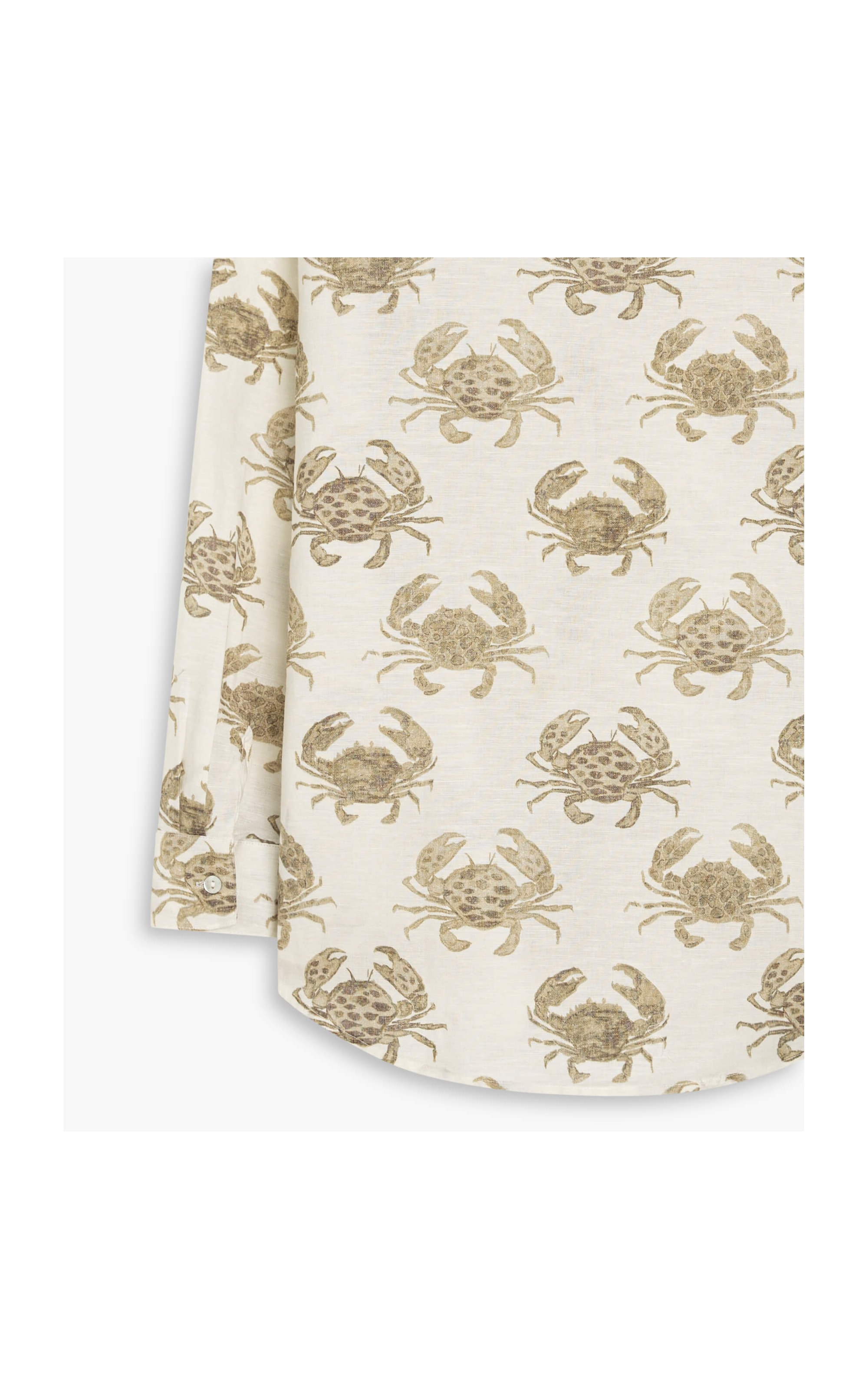 Camisa Linho  Tulipa Water Crab Branco