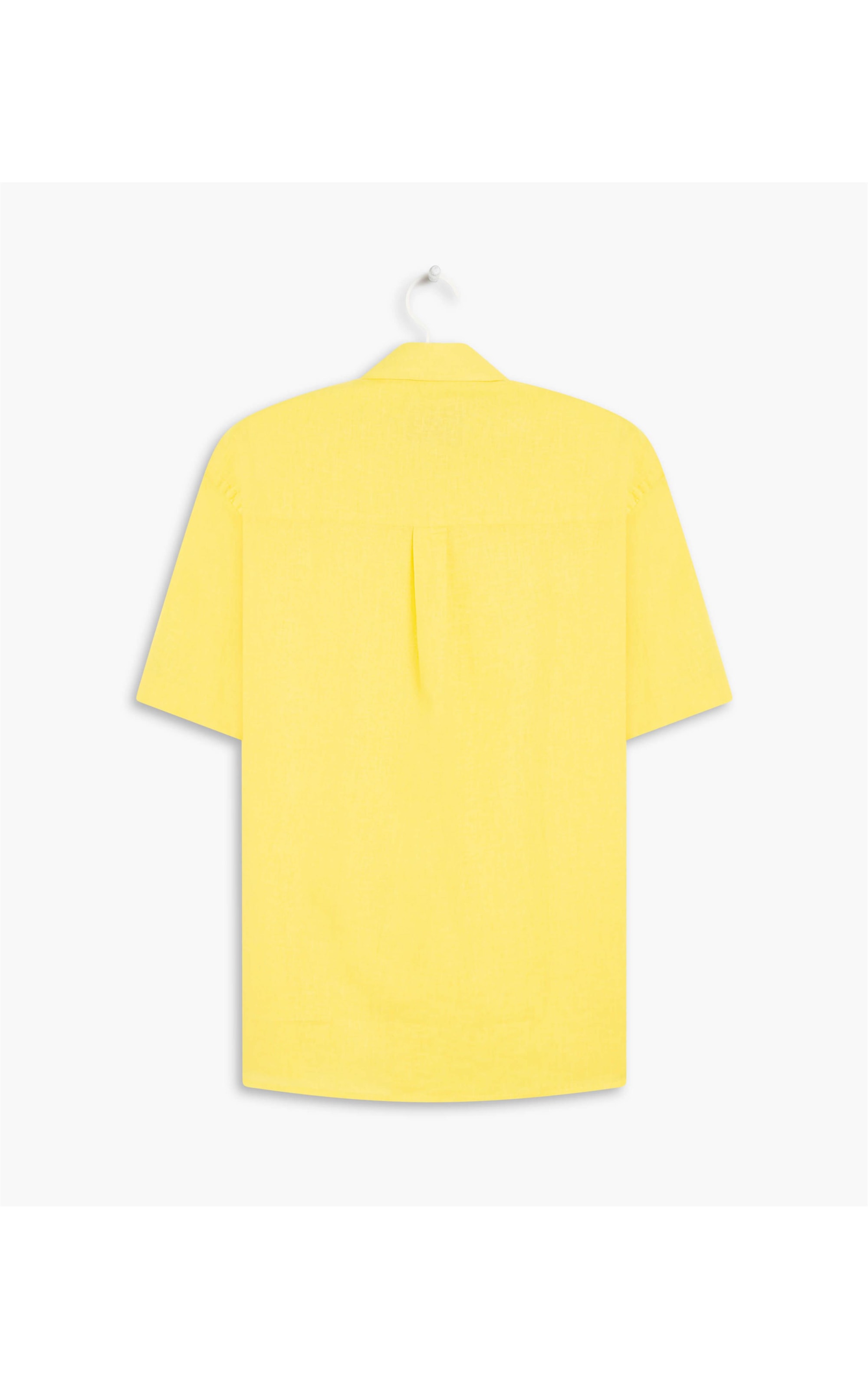 Camisa Linho  Uni Amarelo Claro