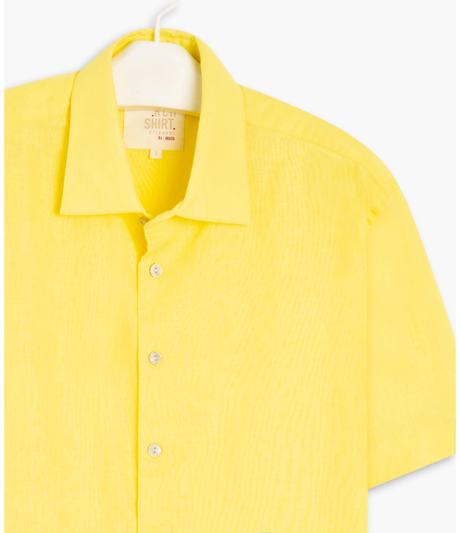 Camisa Linho  Uni Amarelo Claro
