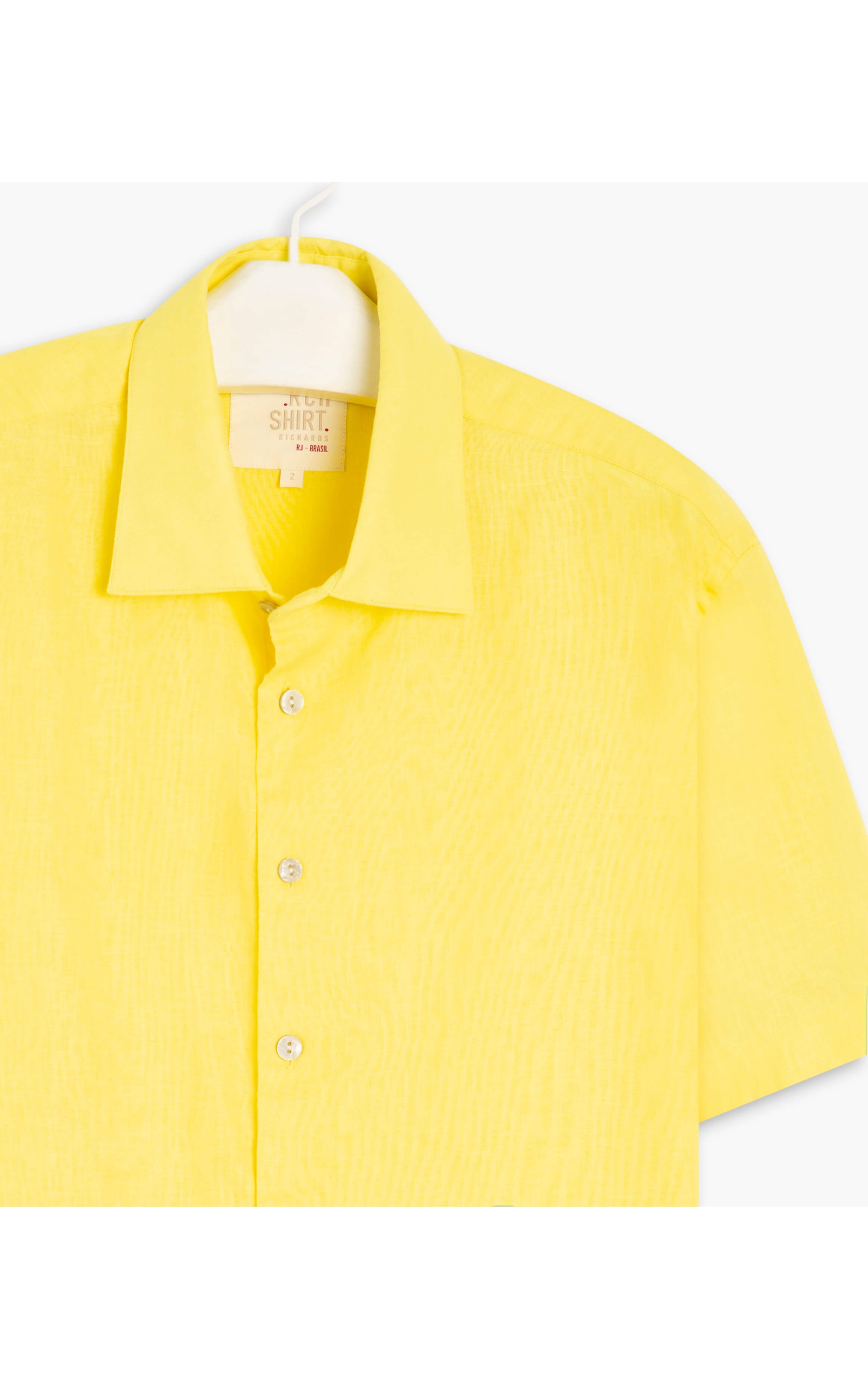 Camisa Linho  Uni Amarelo Claro