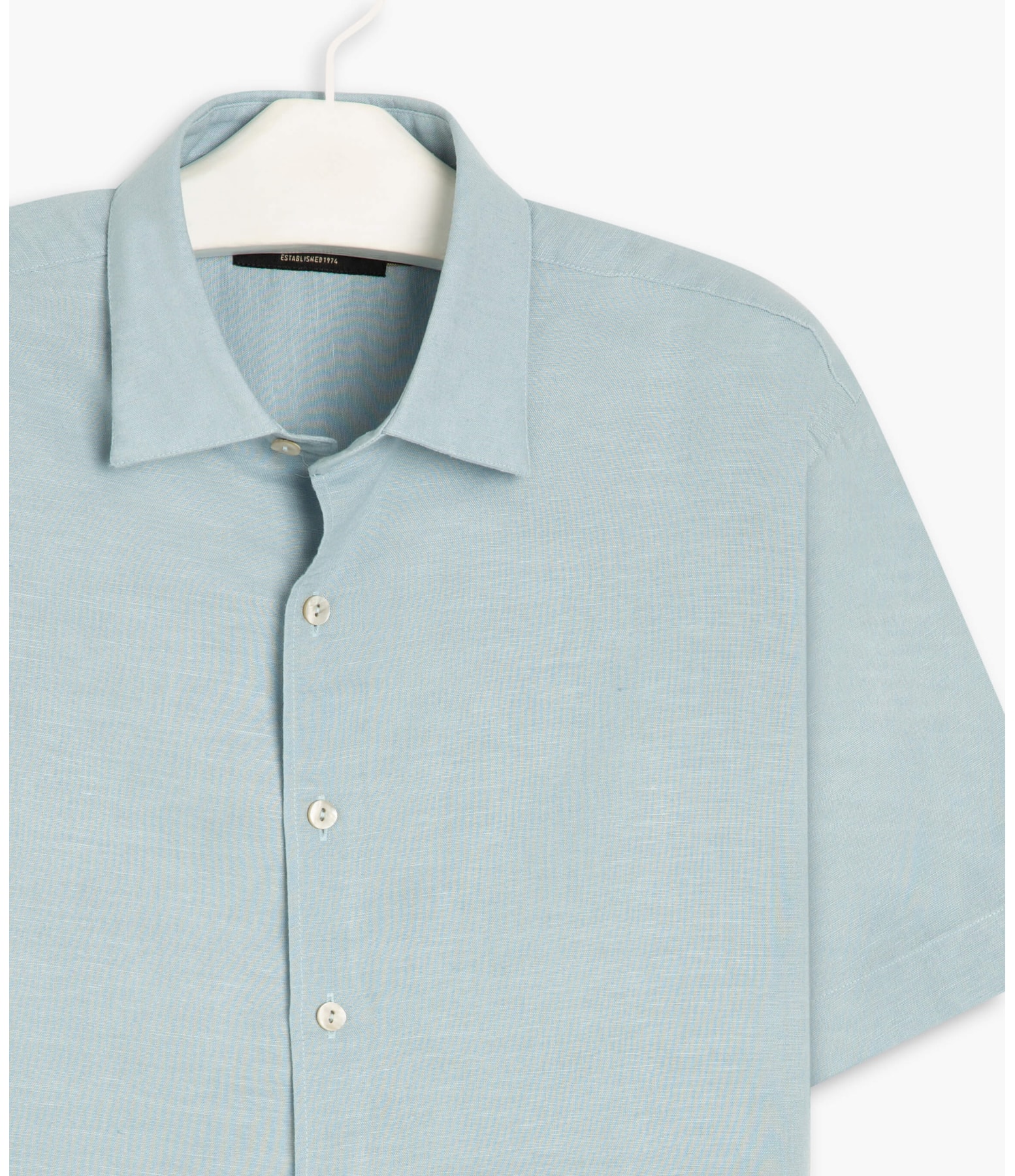 Camisa Linho  Uni Azul Claro