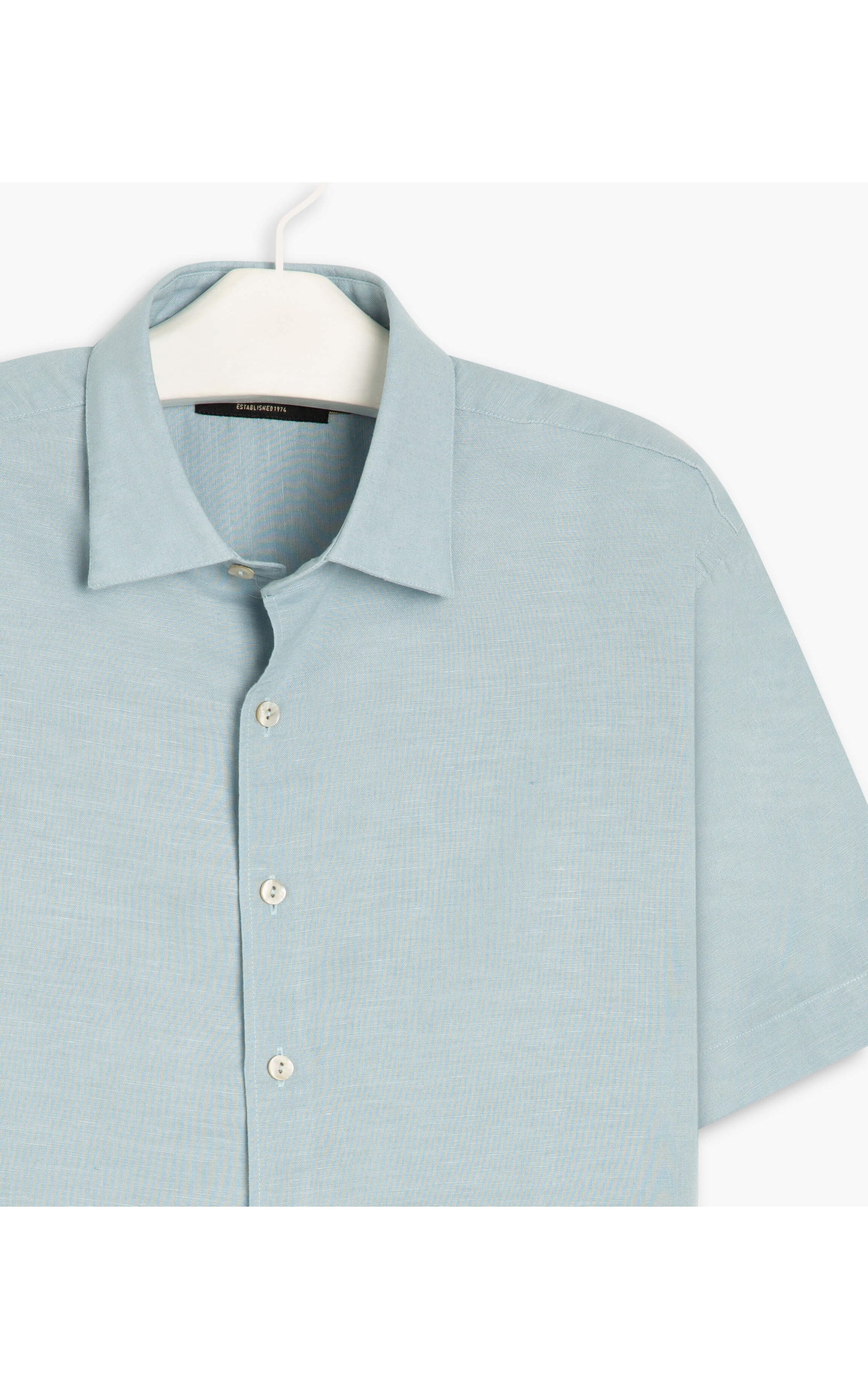 Camisa Linho  Uni Azul Claro