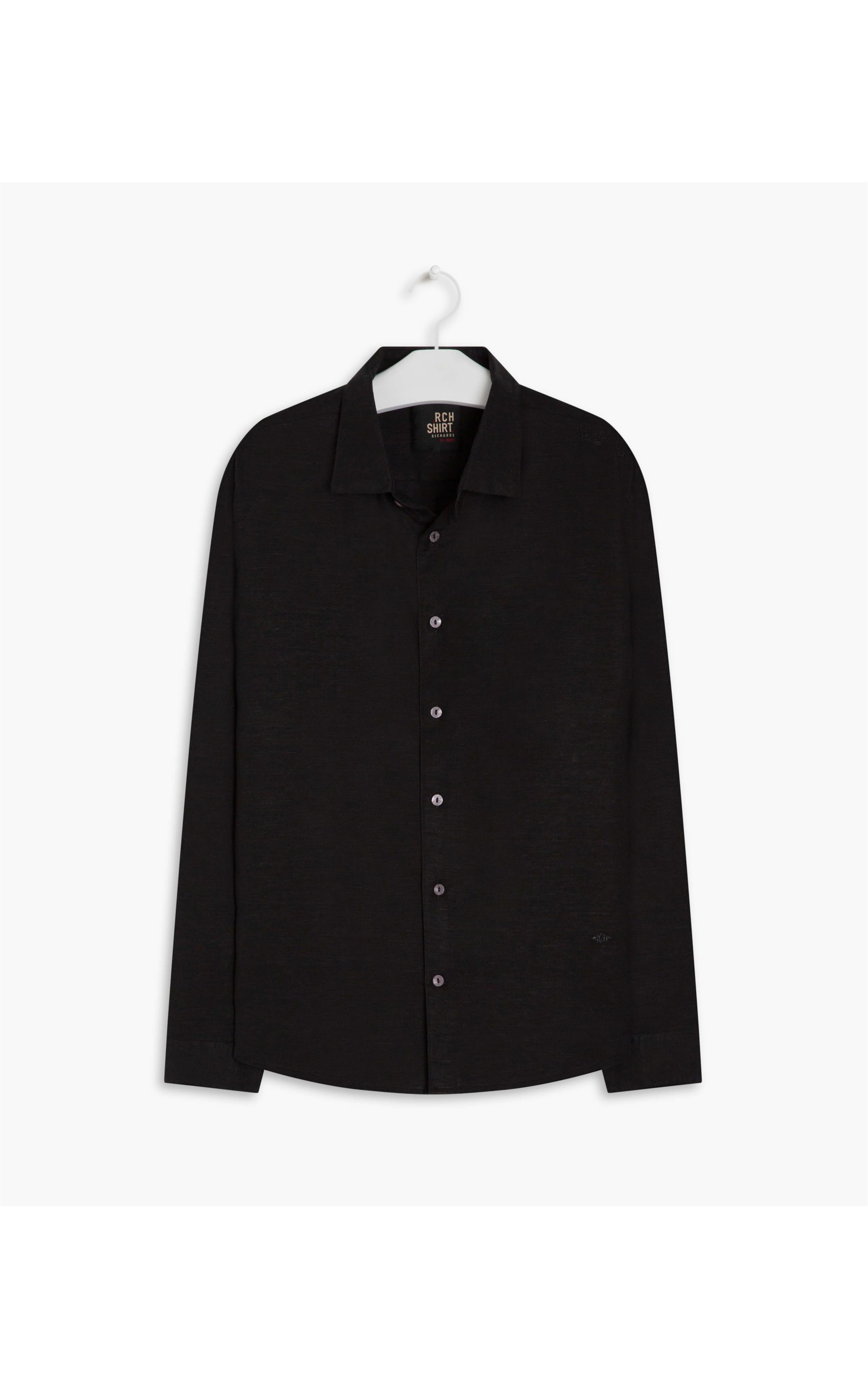 Camisa Linho  Uni Ml Masculino Preto