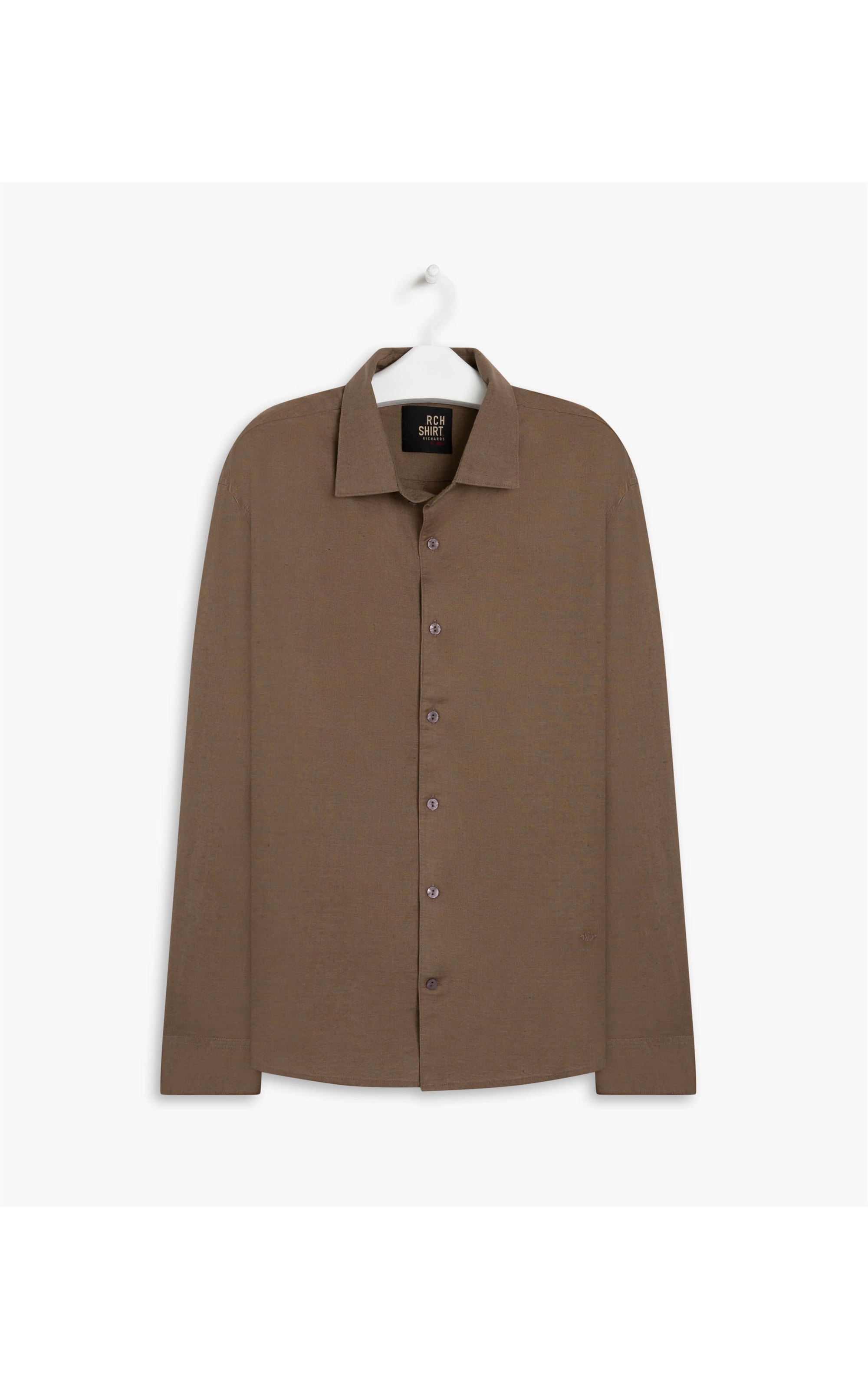 Camisa Linho  Uni Ml Masculino Tabaco