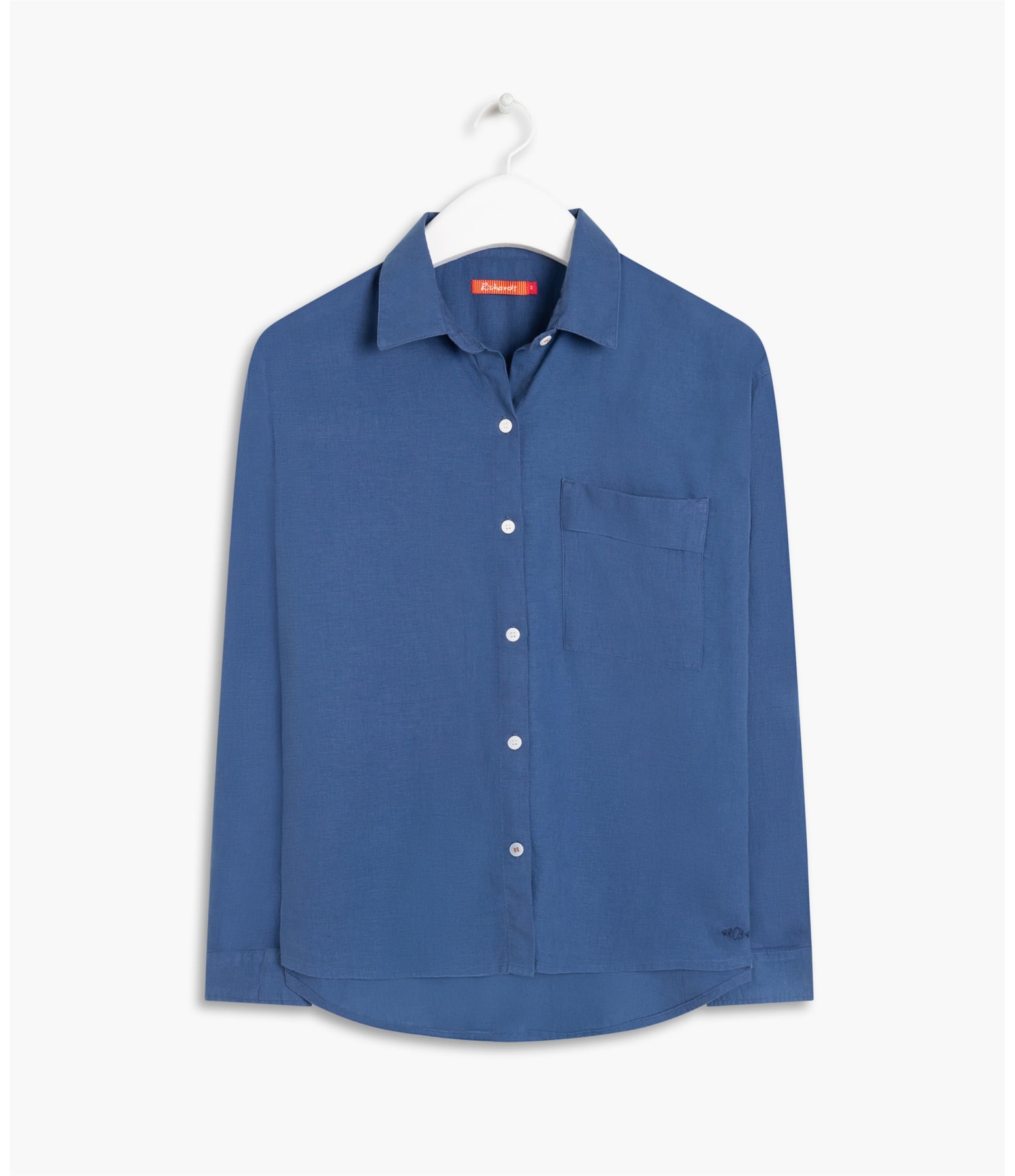 Camisa Linho  Veros Azul Pervante