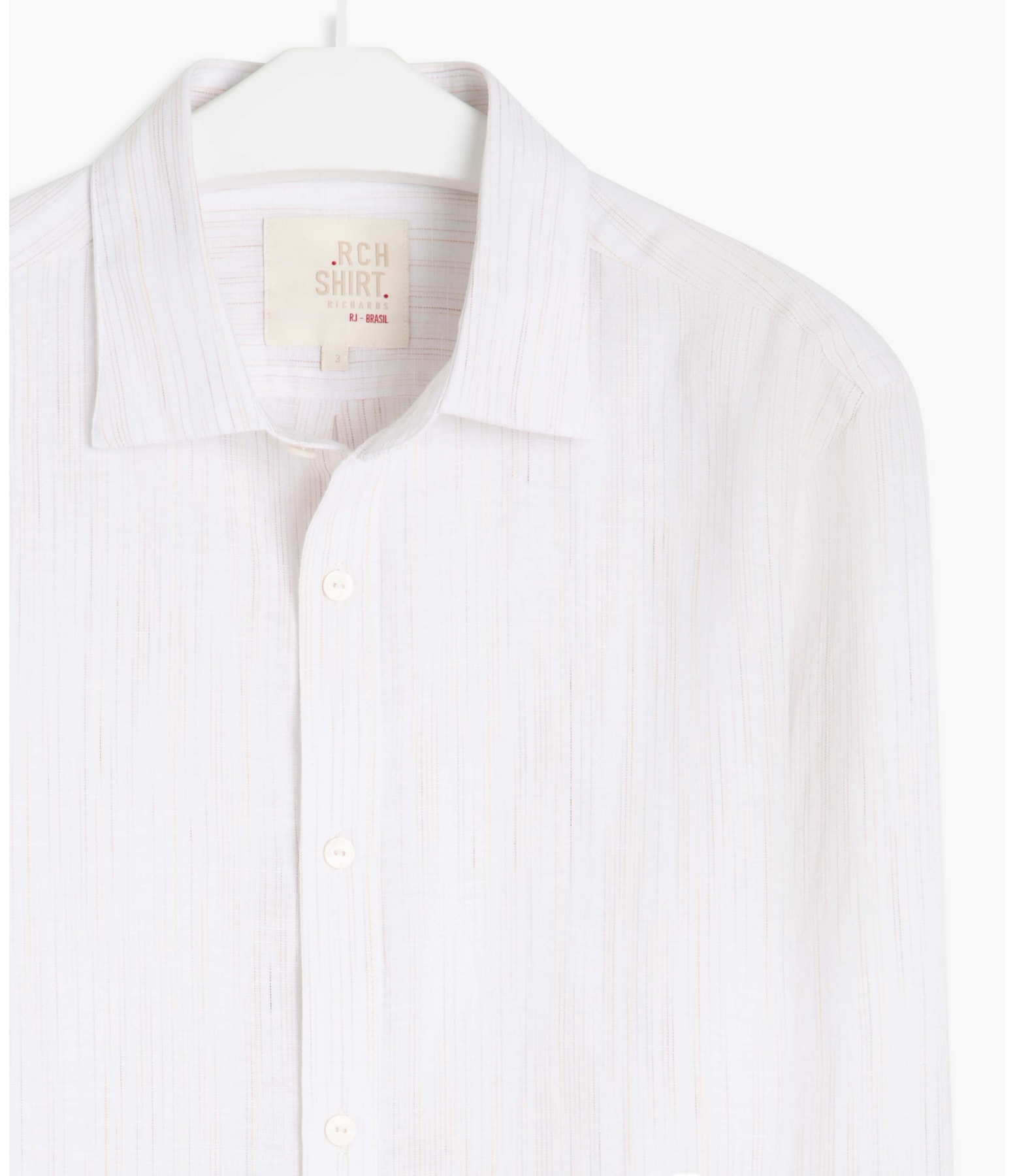 Camisa Linho  Victor Listrada Ml Caqui