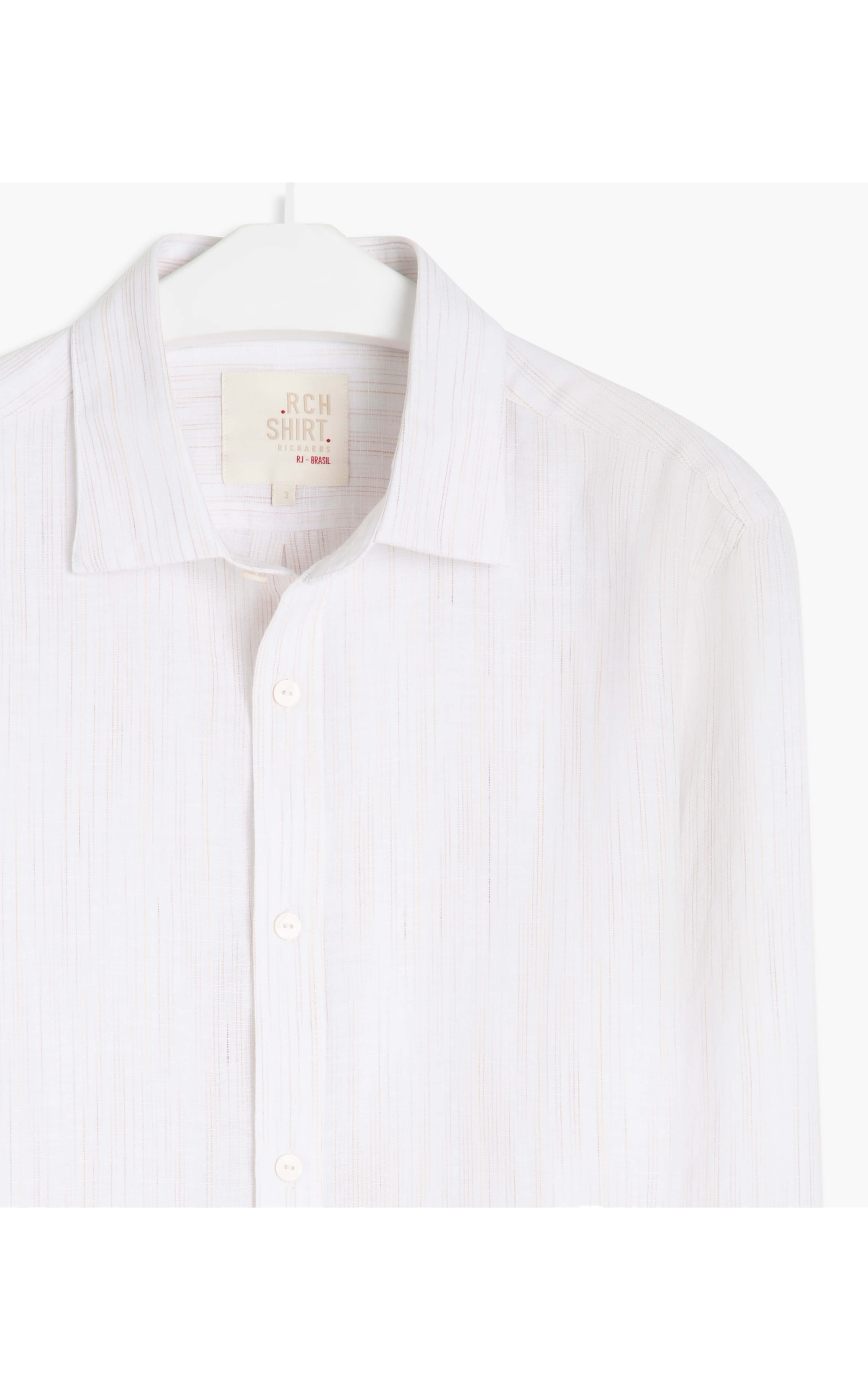 Camisa Linho  Victor Listrada Ml Caqui