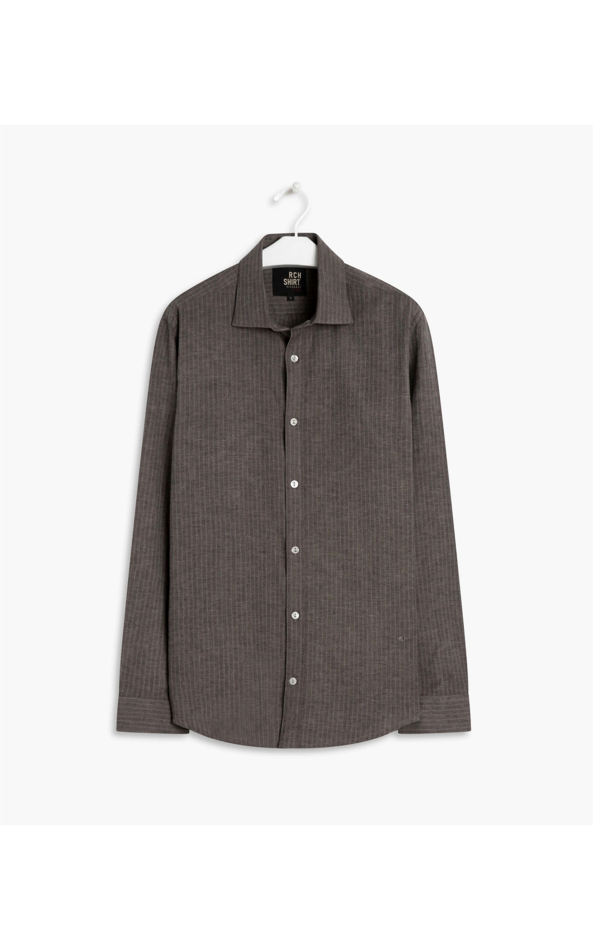 Camisa Linho  Victor Listrada Ml Tabaco
