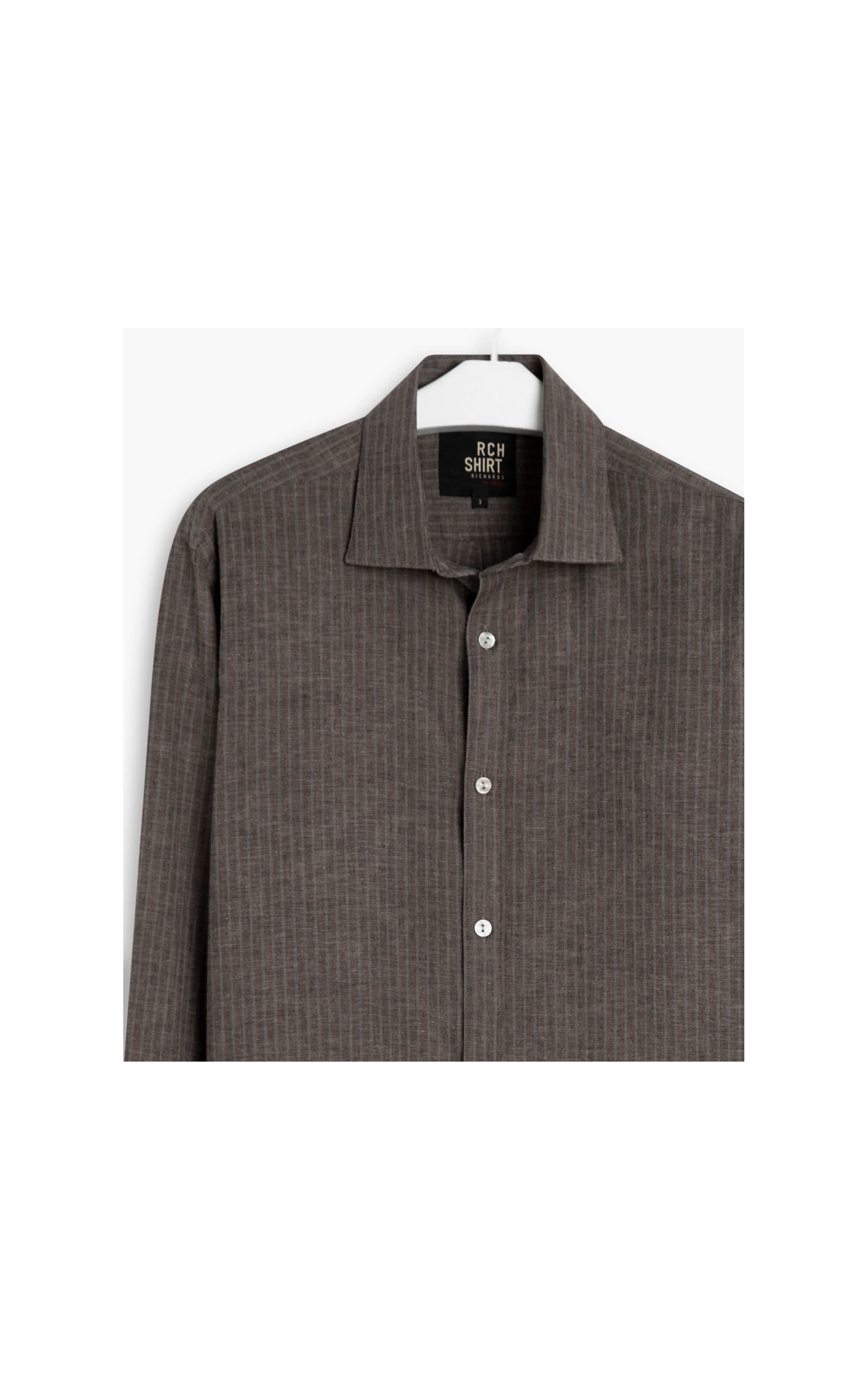 Camisa Linho  Victor Listrada Ml Tabaco