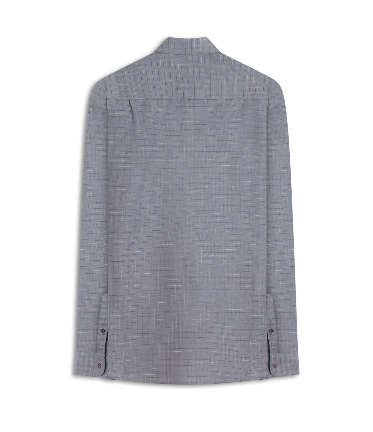 Camisa Linho  Xadrez Lucca Marrom