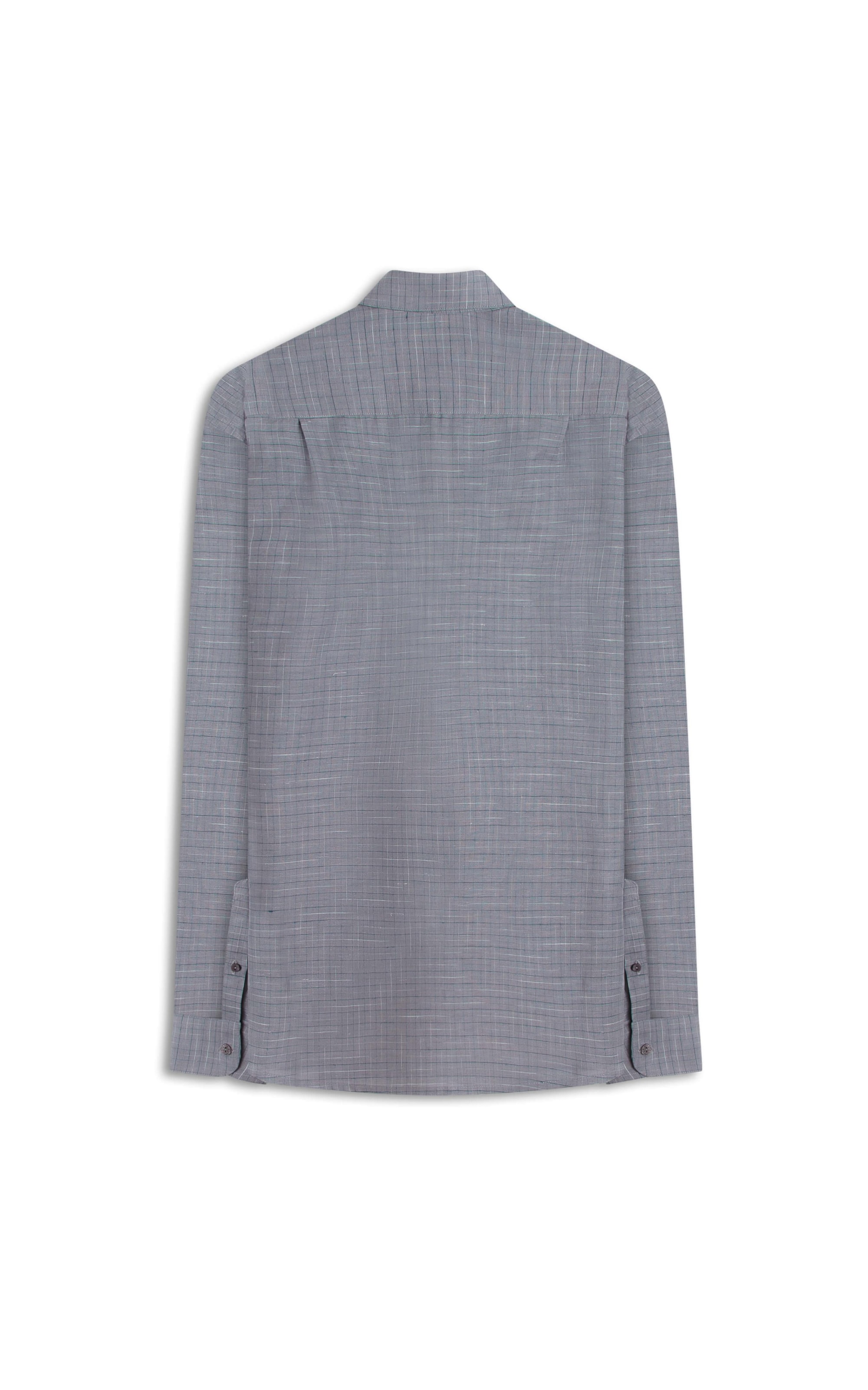 Camisa Linho  Xadrez Lucca Marrom