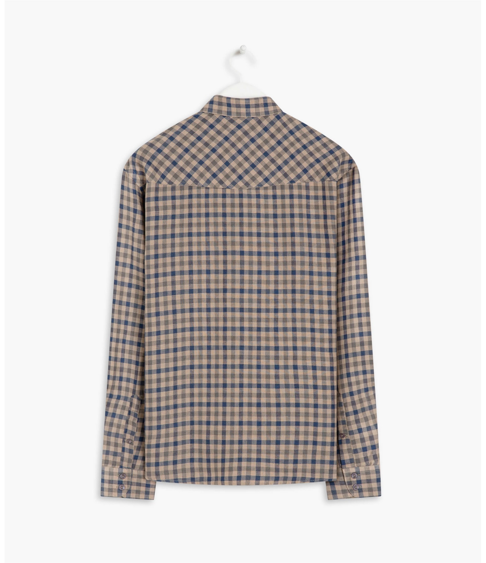 Camisa Linho  Xadrez Ml Dark Navy