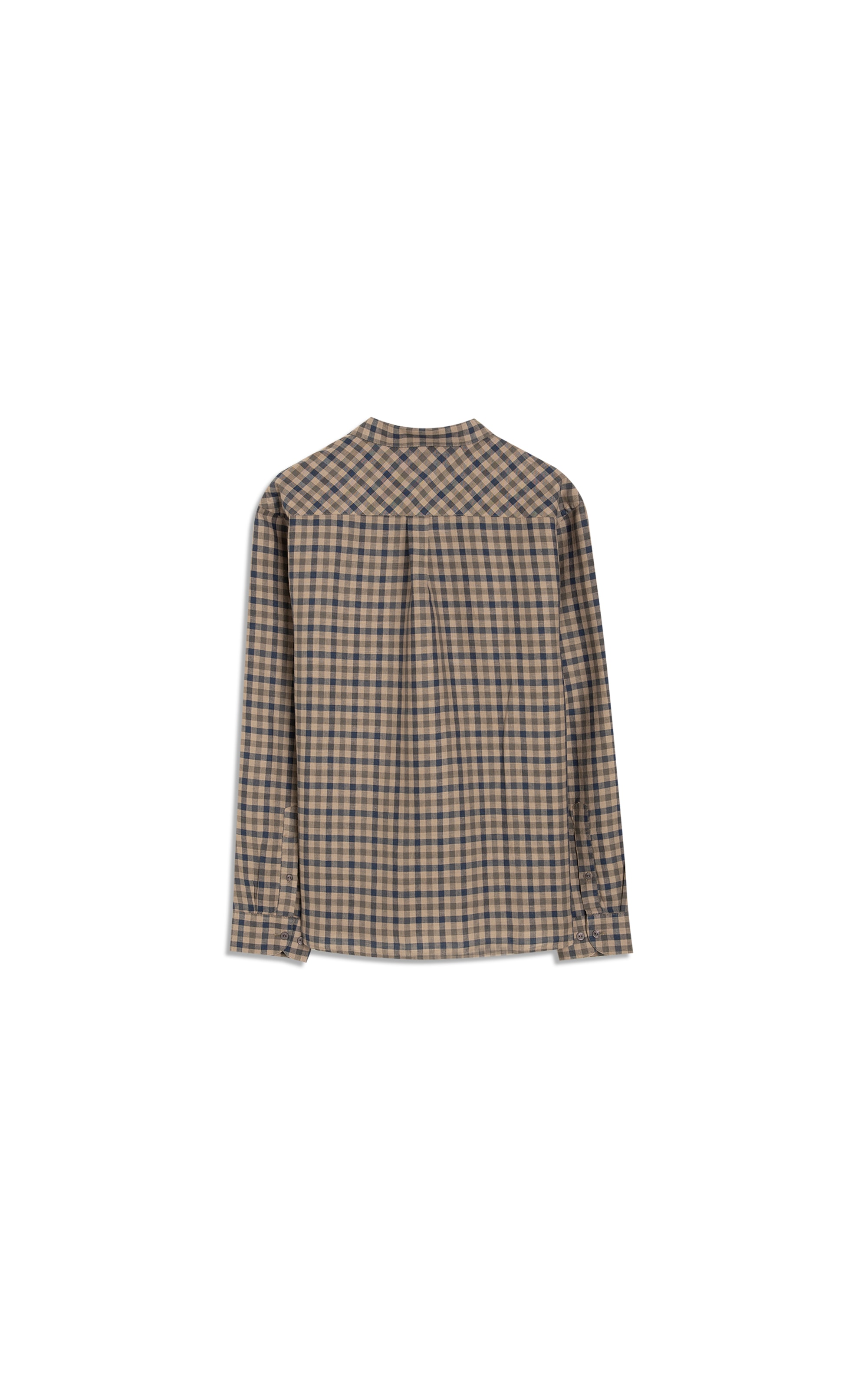 Camisa Linho  Xadrez Ml Dark Navy