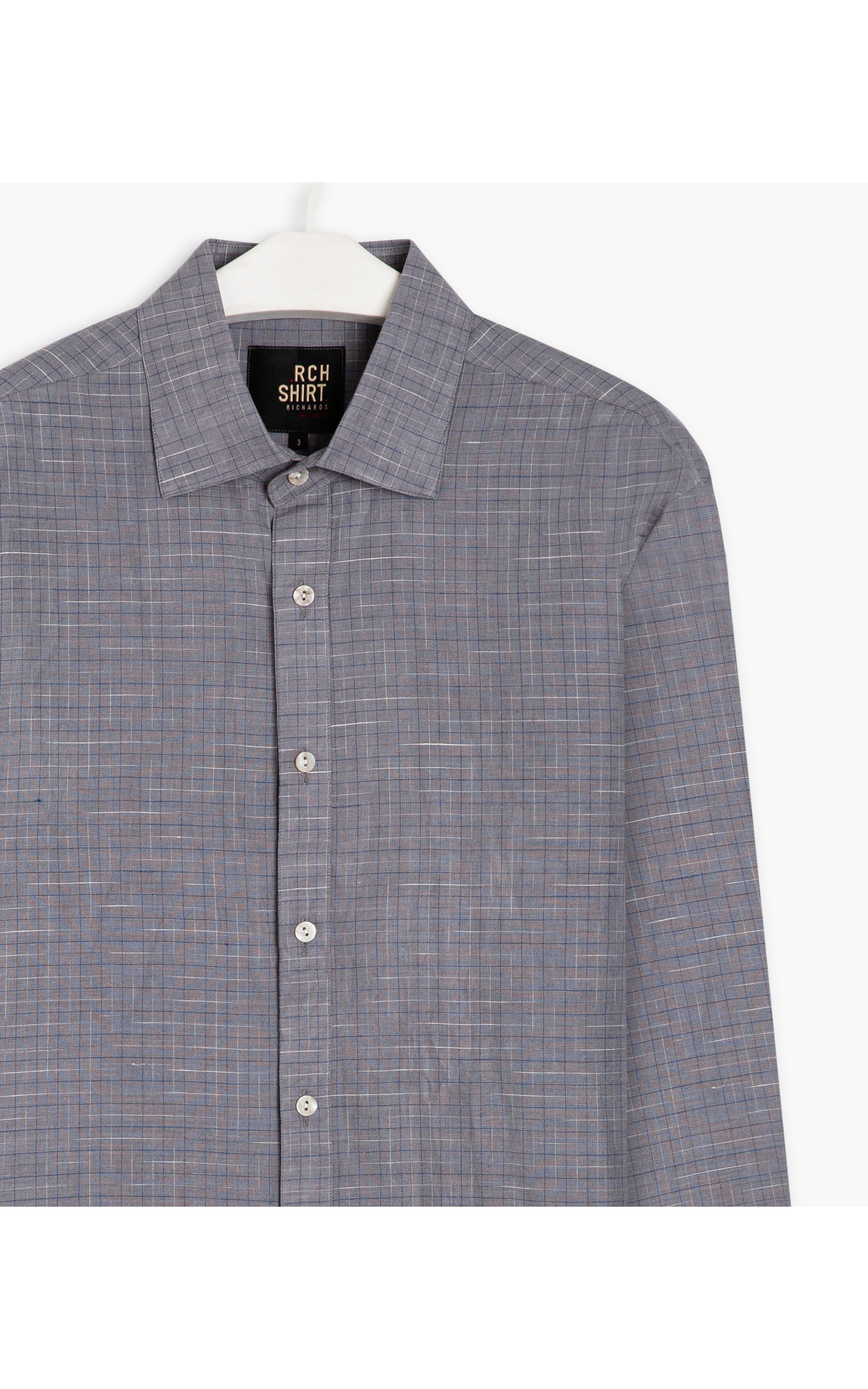 Camisa Linho  Xadrez Thales Ml Masculino Marrom