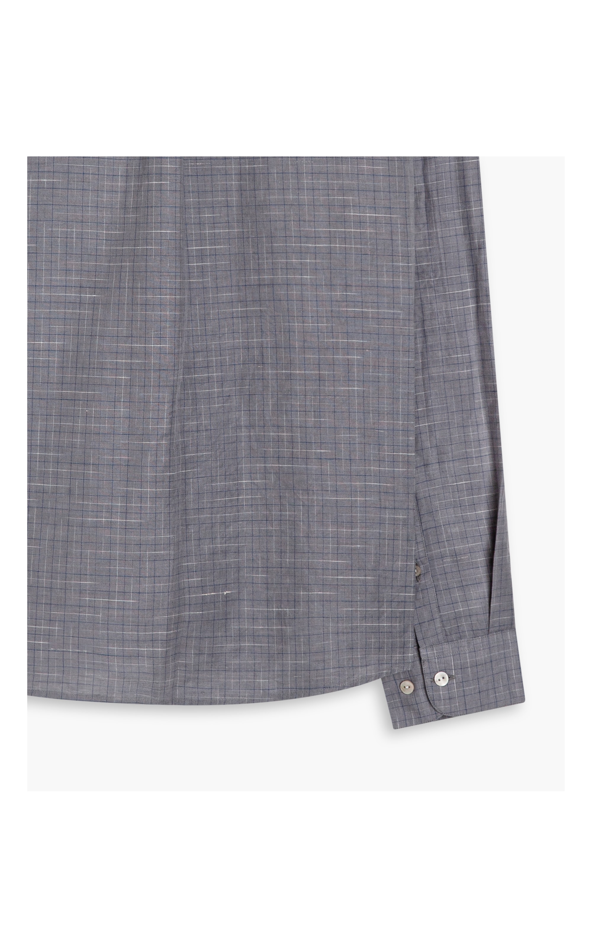 Camisa Linho  Xadrez Thales Ml Masculino Marrom
