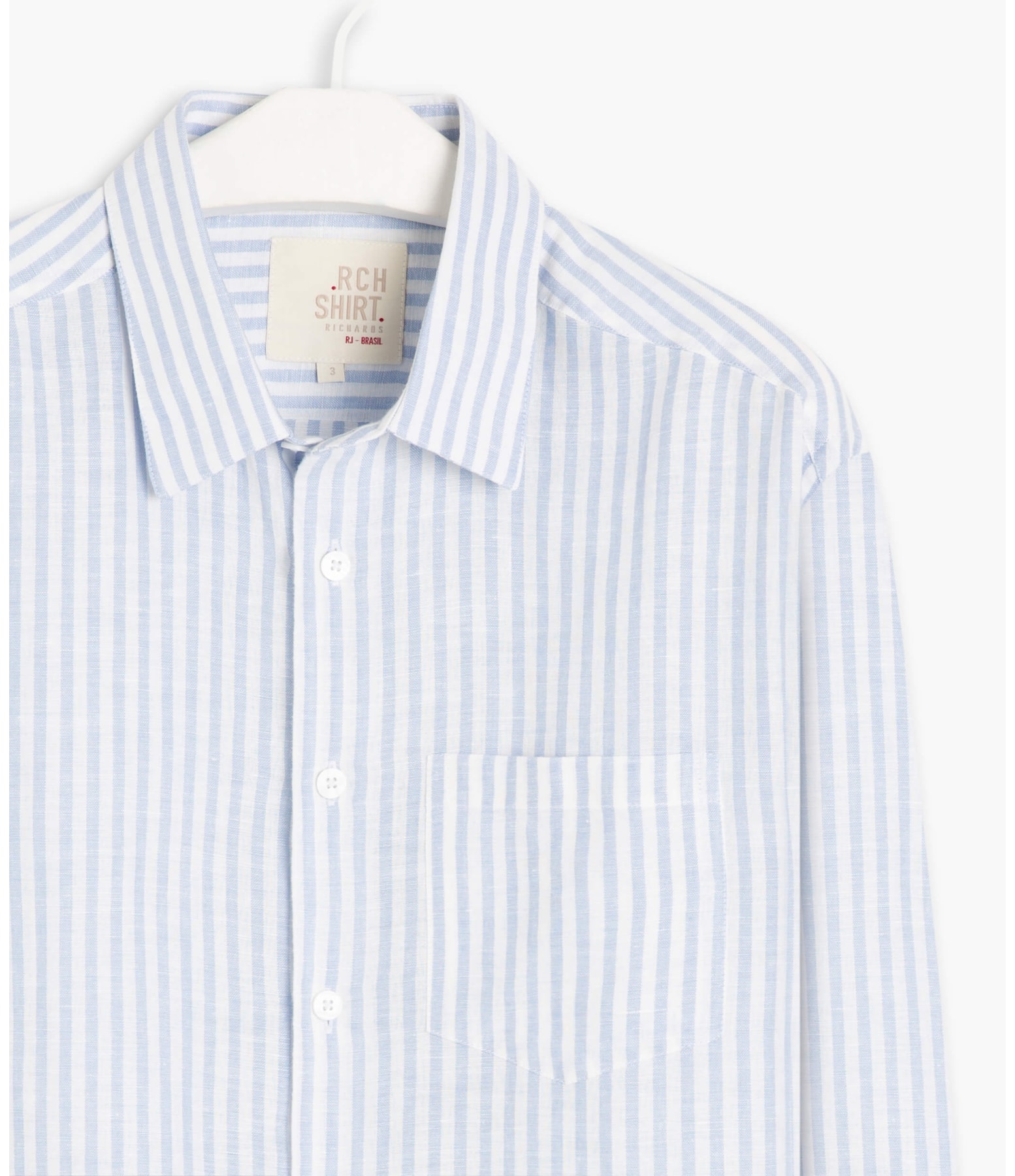 Camisa Linho  Xande Azul Claro