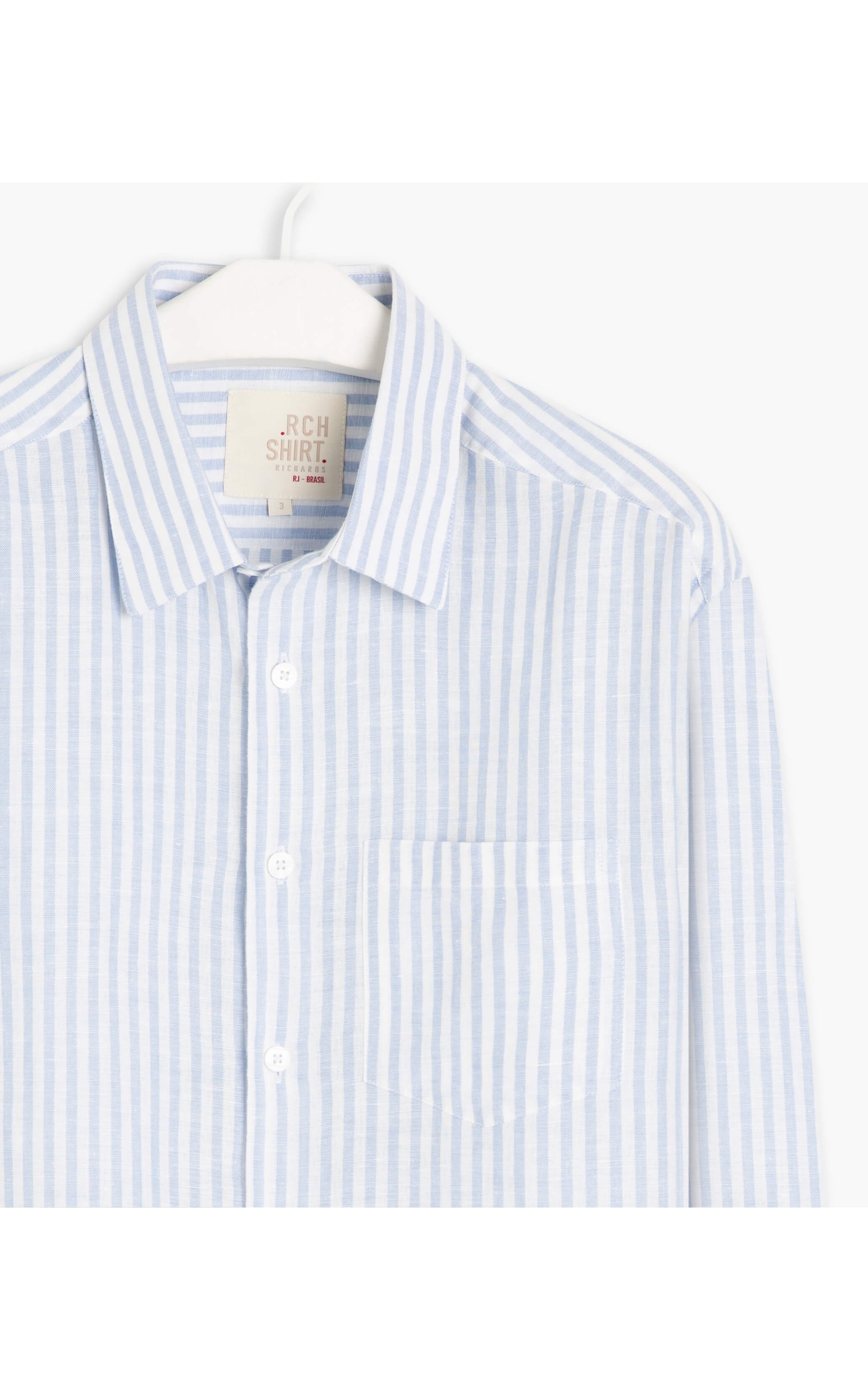 Camisa Linho  Xande Azul Claro