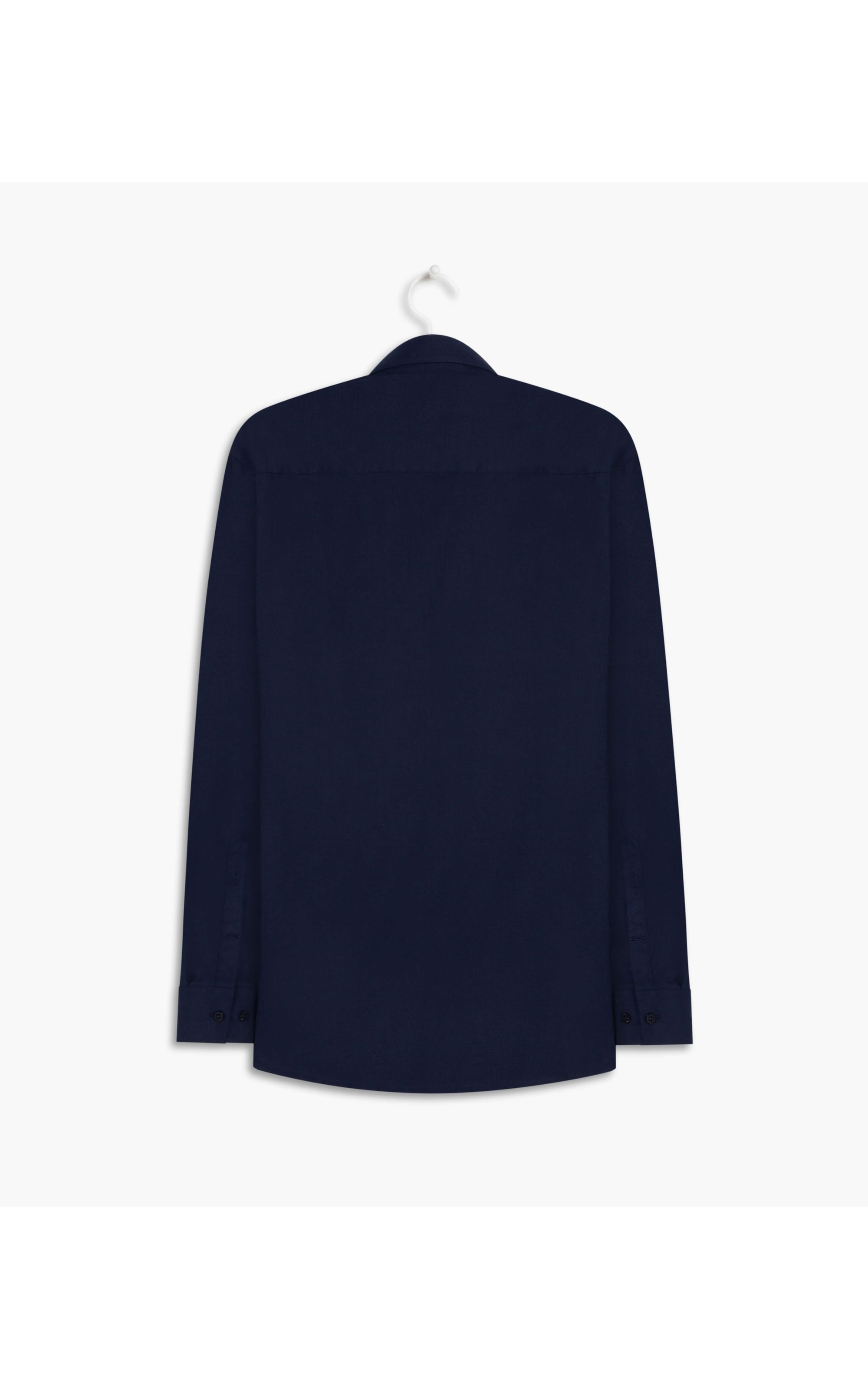Camisa Lisa Stretch Lisa Ml Dark Navy
