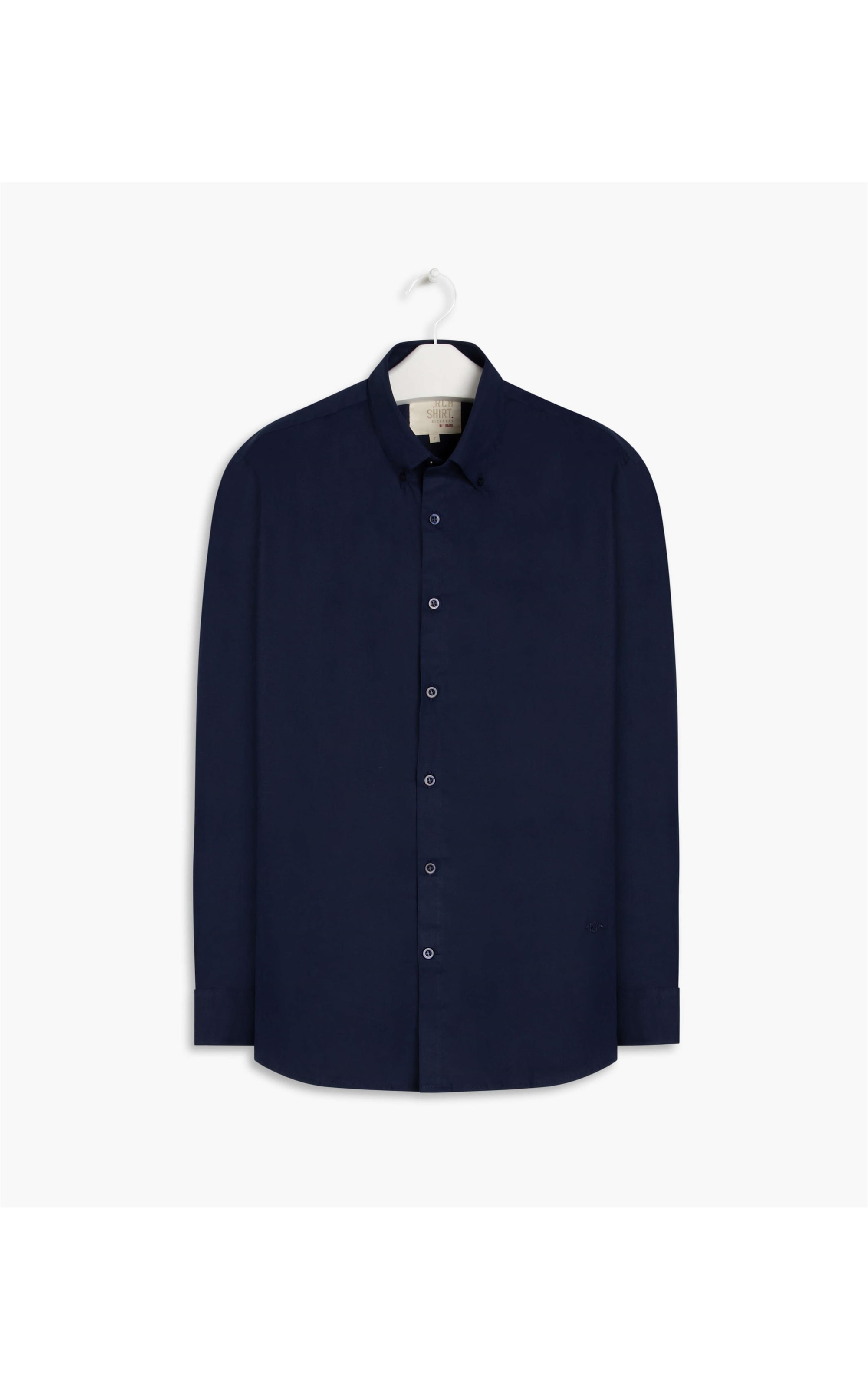 Camisa Lisa Stretch Lisa Ml Dark Navy