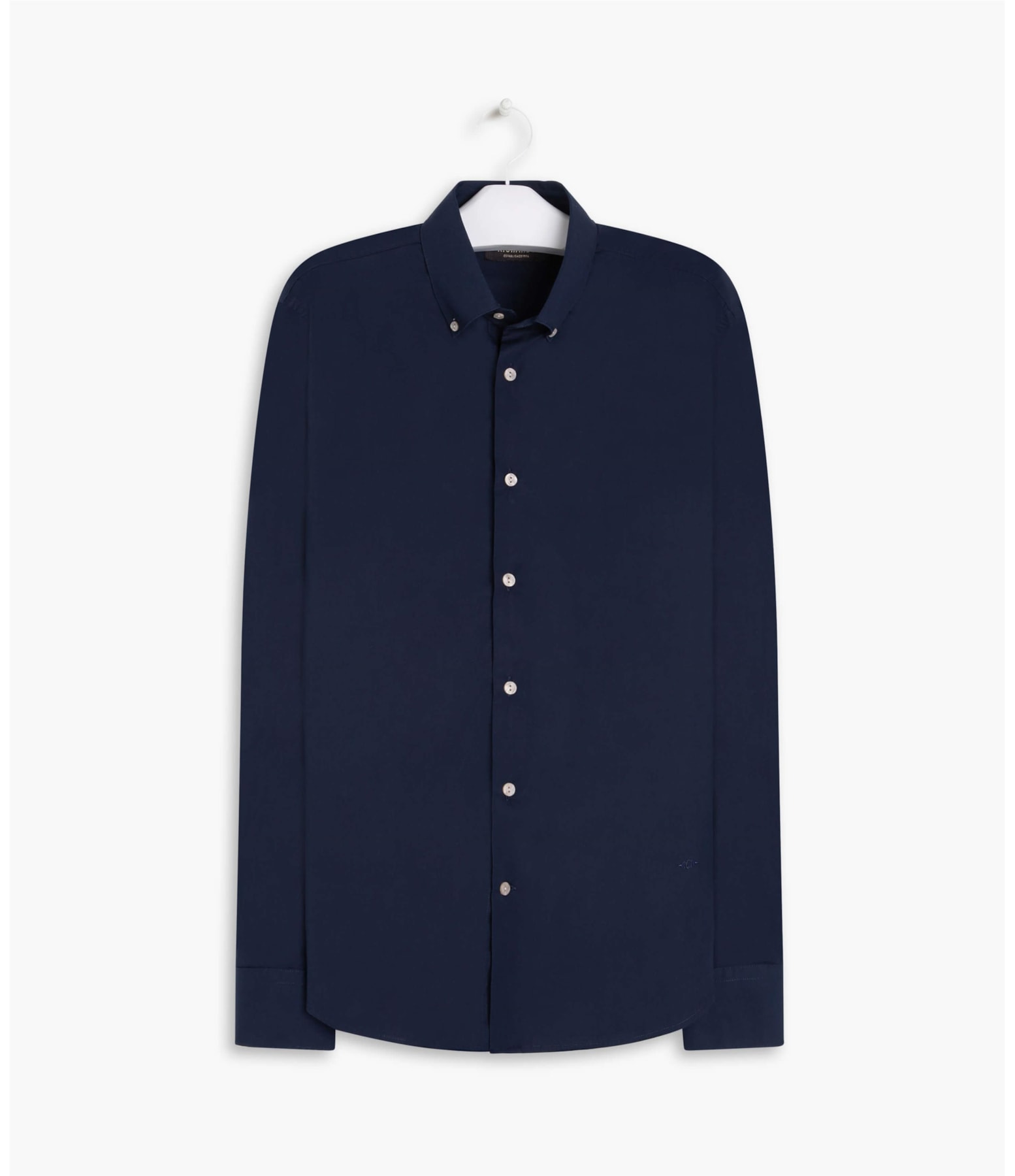 Camisa Lisa Stretch Lisa Ml Marinho