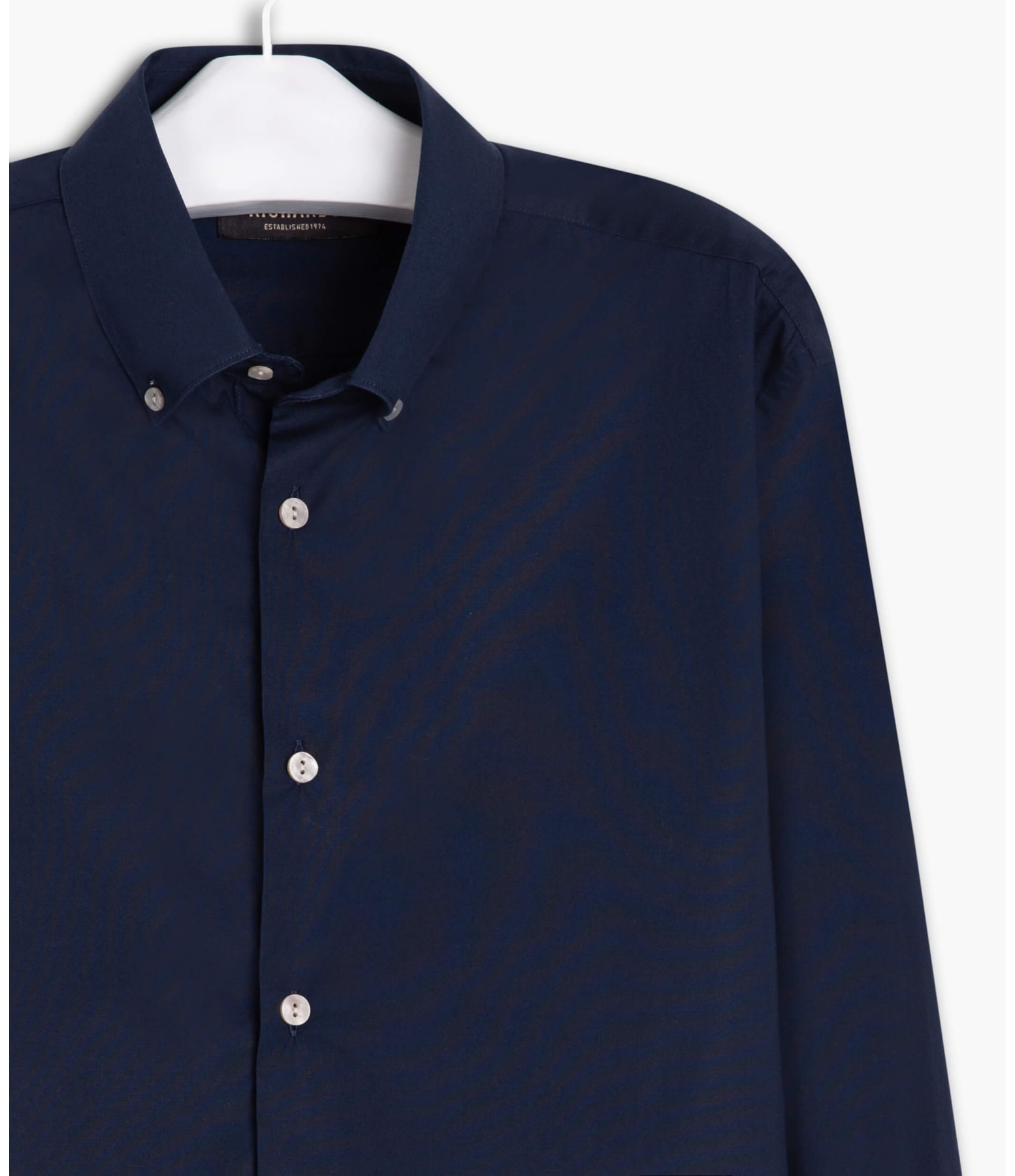 Camisa Lisa Stretch Lisa Ml Marinho