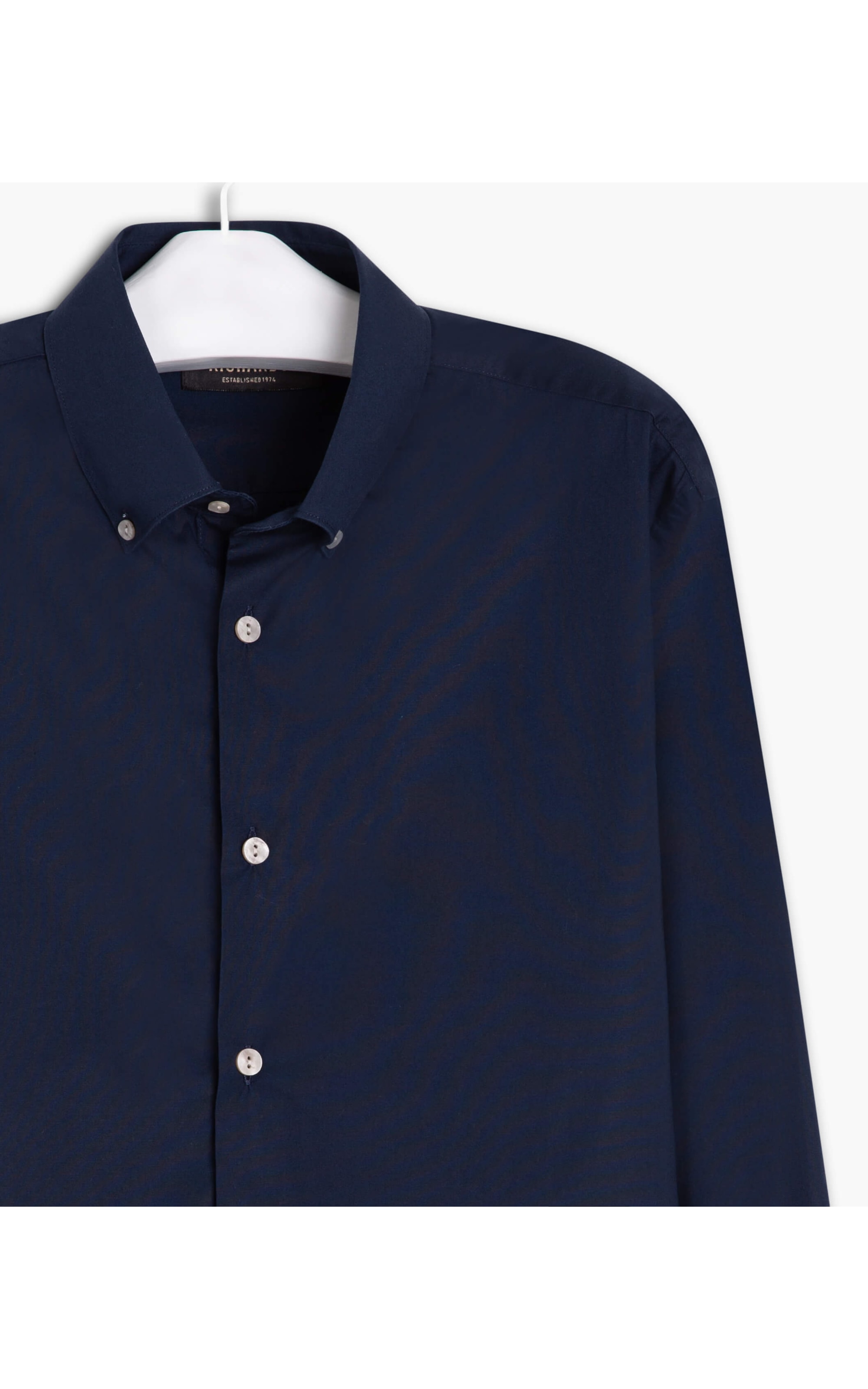 Camisa Lisa Stretch Lisa Ml Marinho