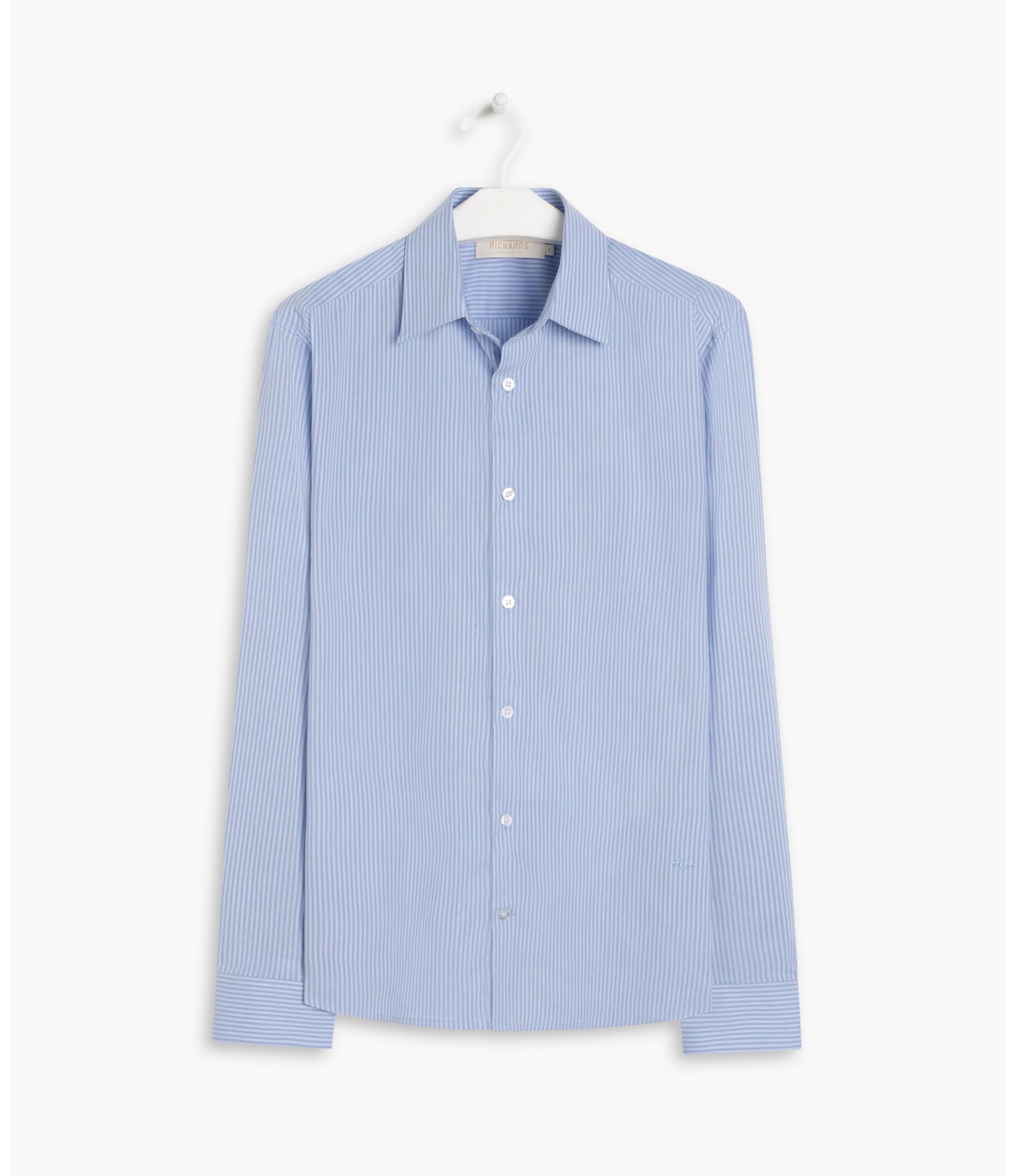 Camisa Listrada Mike Ml Azul Claro