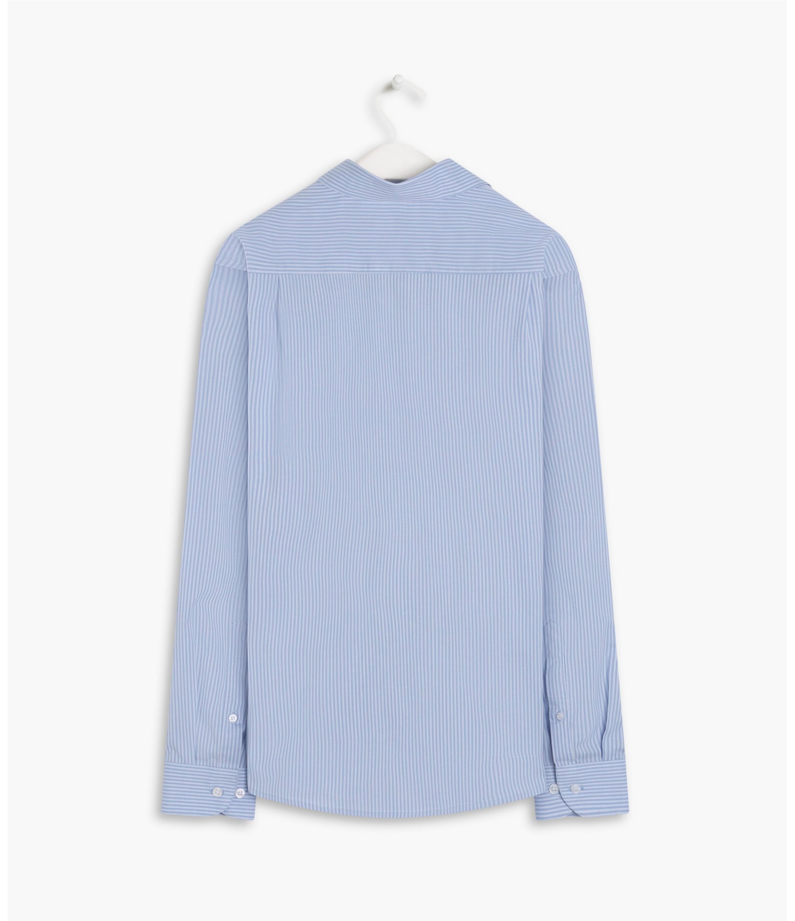 Camisa Listrada Mike Ml Azul Claro