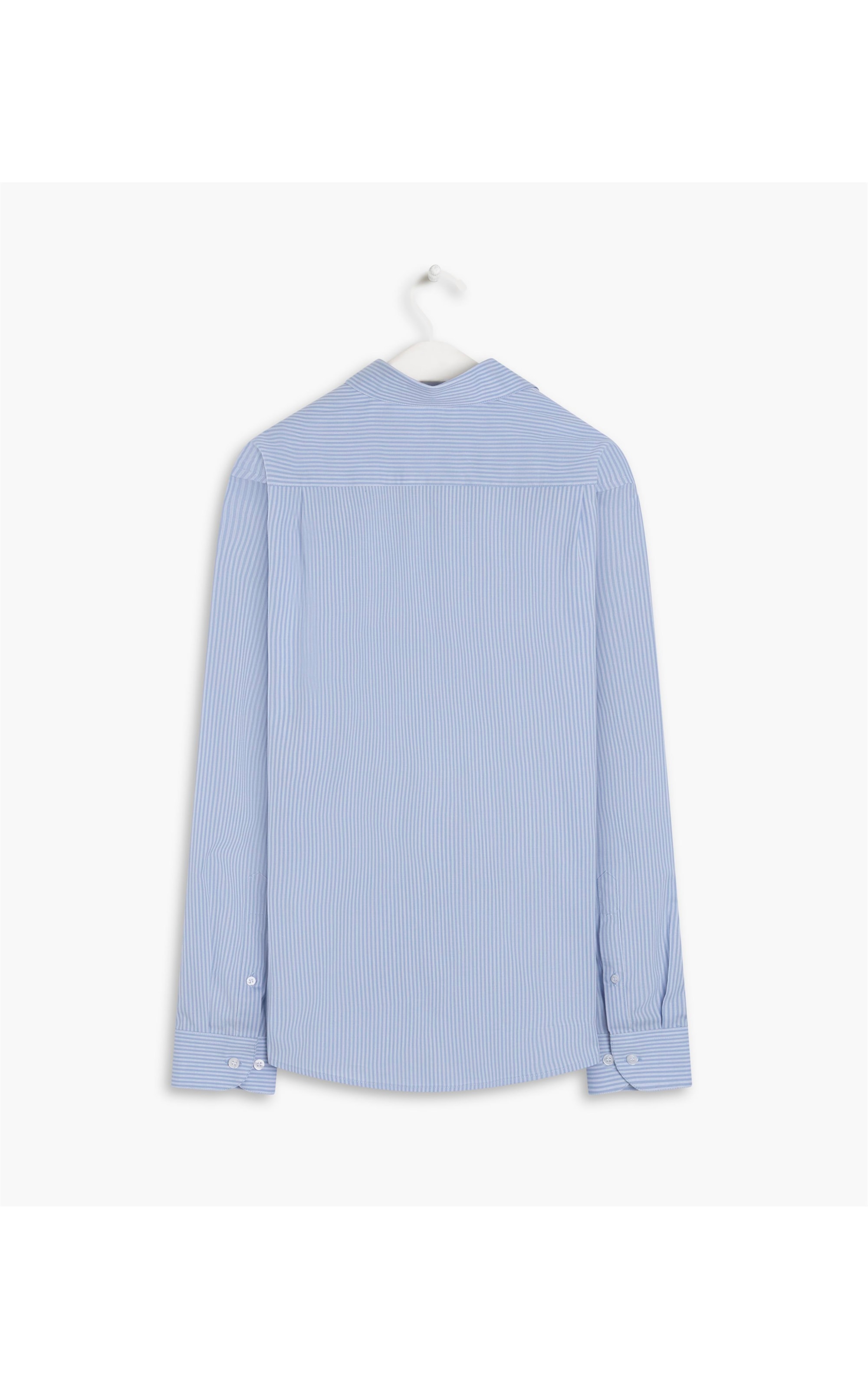 Camisa Listrada Mike Ml Azul Claro