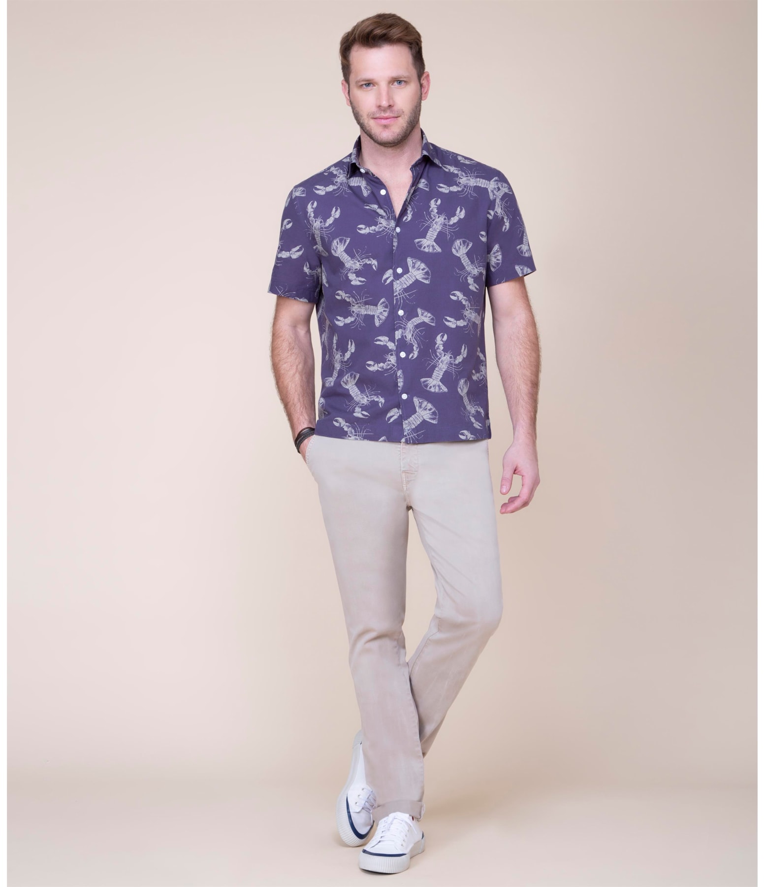 Camisa Lobster Estampada Mc Marinho
