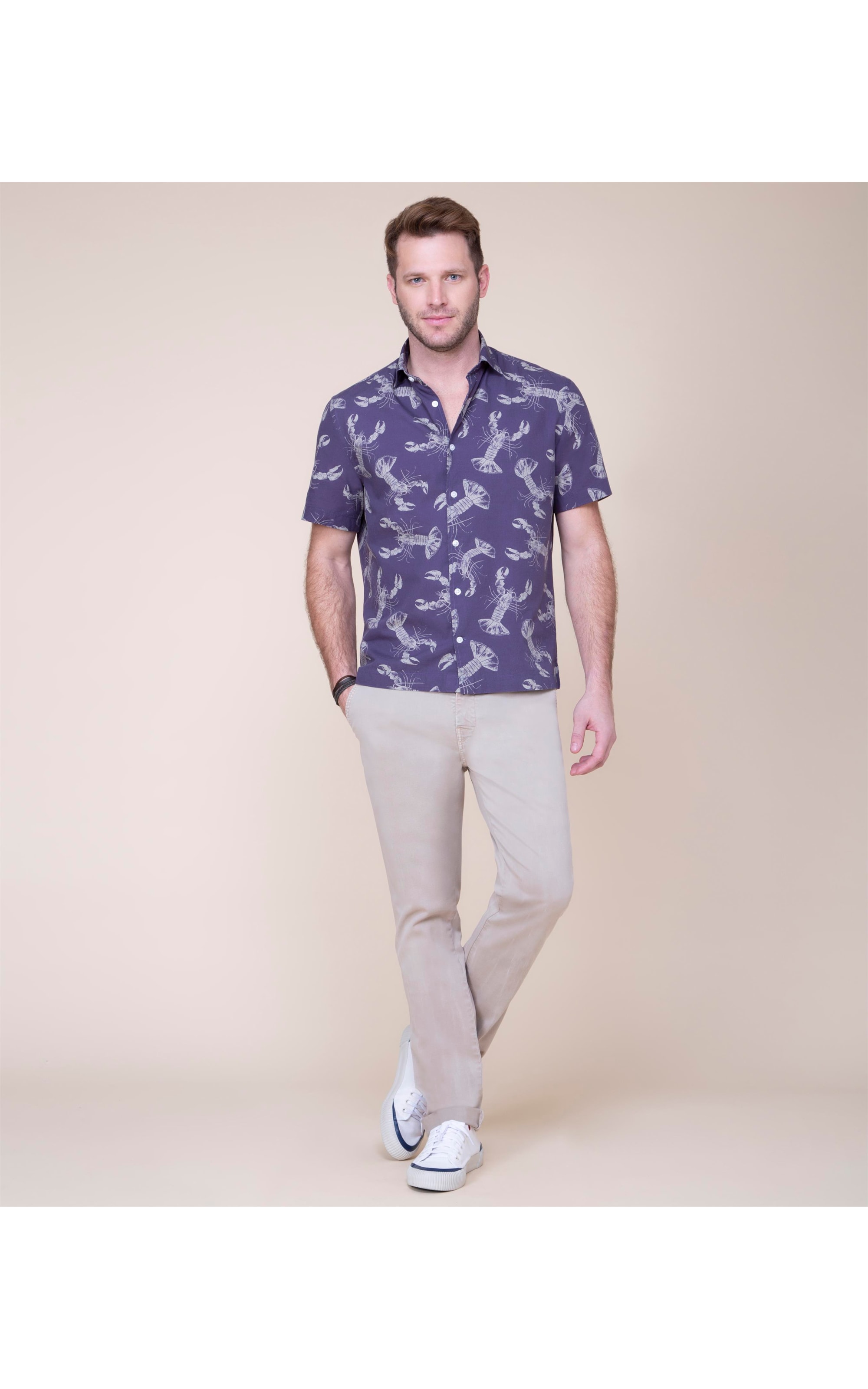 Camisa Lobster Estampada Mc Marinho