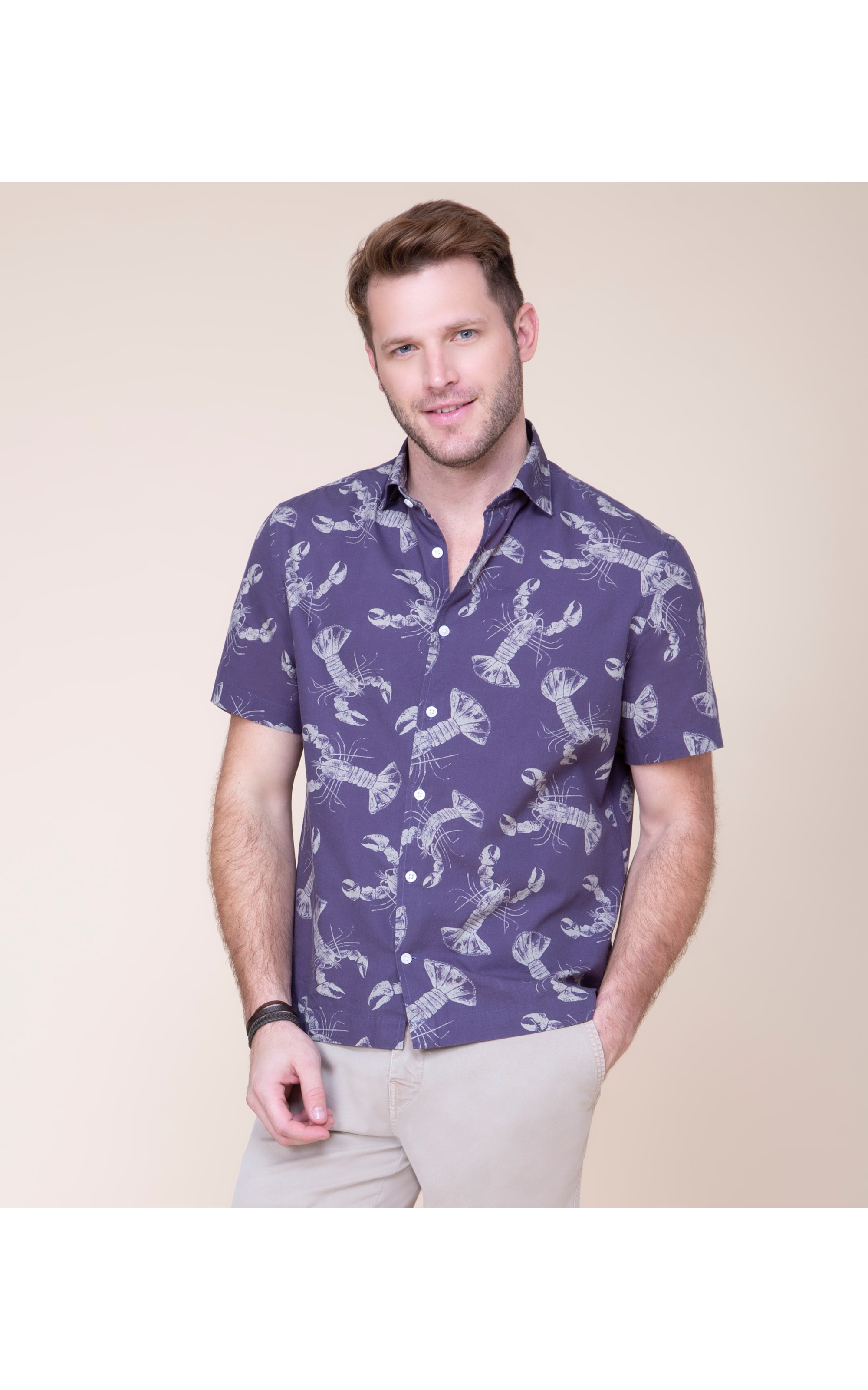 Camisa Lobster Estampada Mc Marinho
