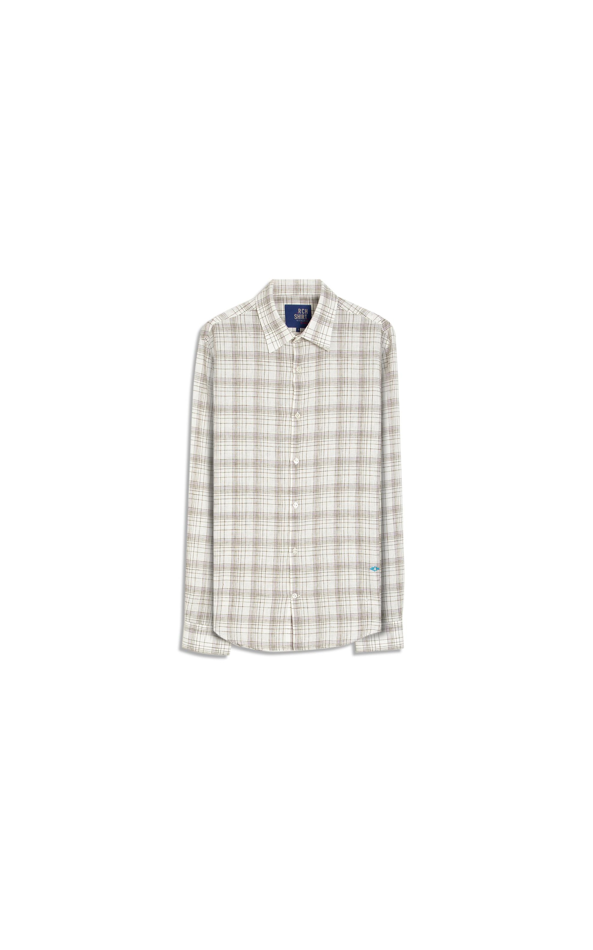 Camisa Long Linho Blend Ryan Cinza Claro
