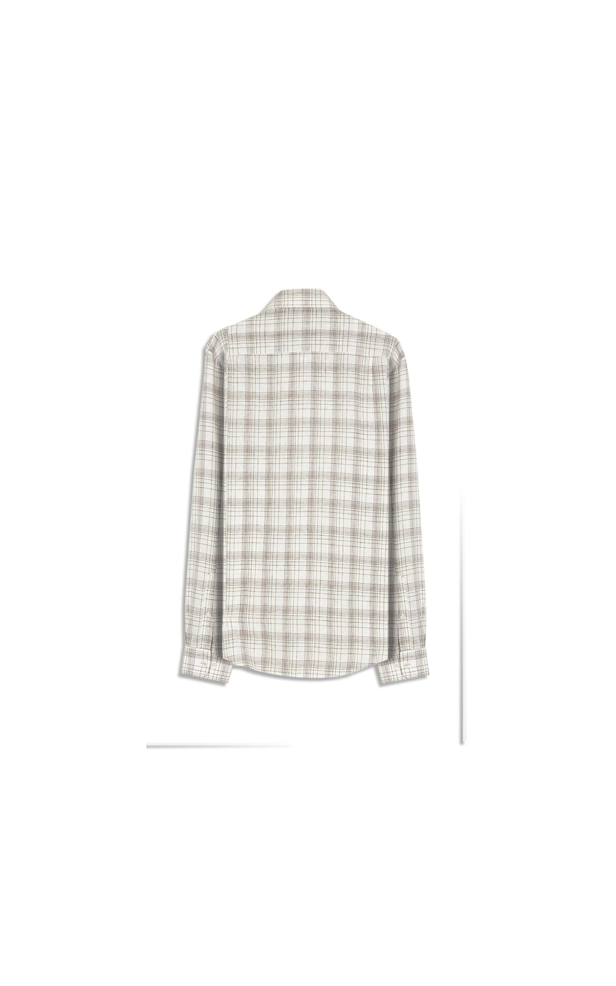 Camisa Long Linho Blend Ryan Cinza Claro