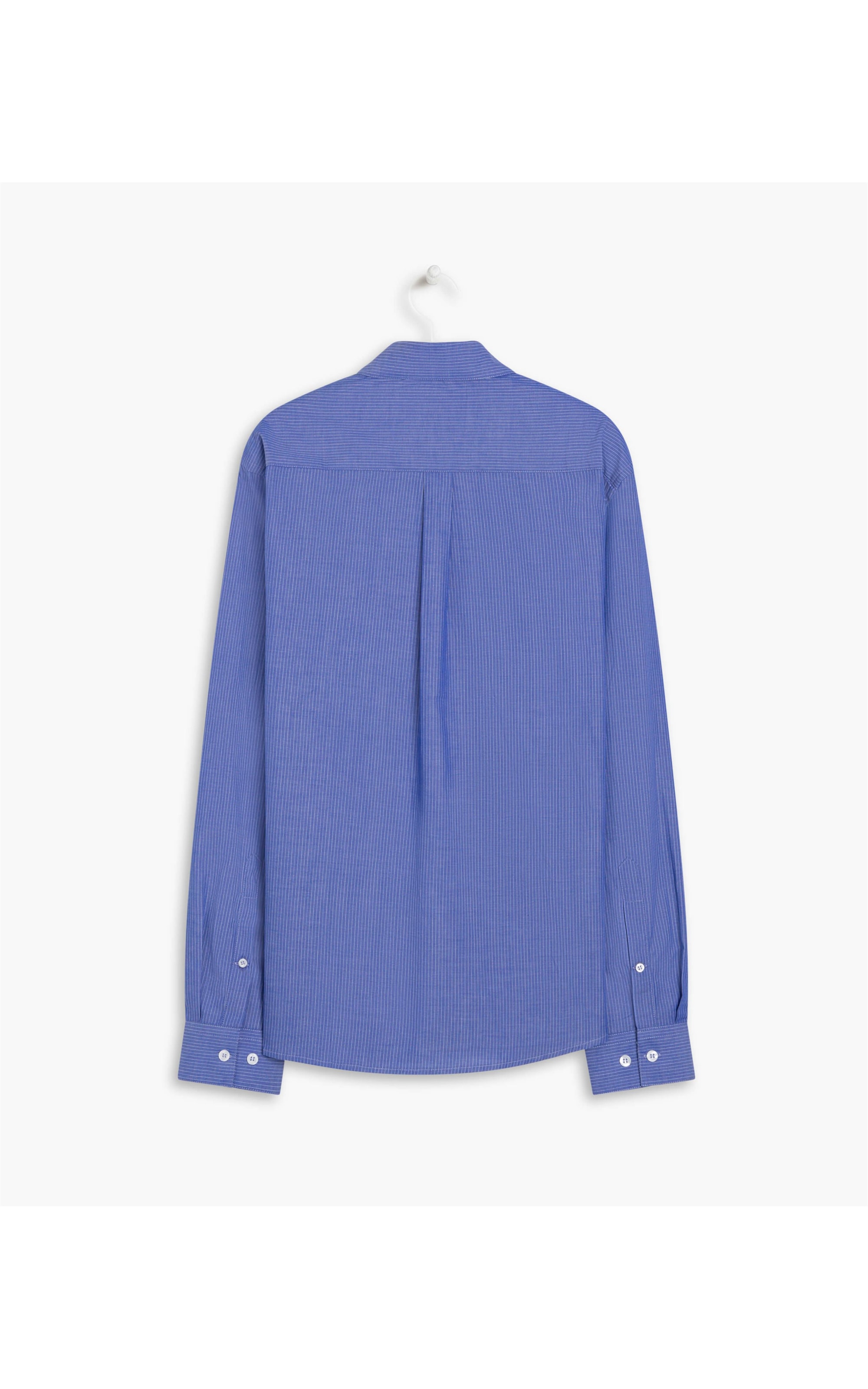 Camisa Luan Traveller Listrado Ml Azul Bic