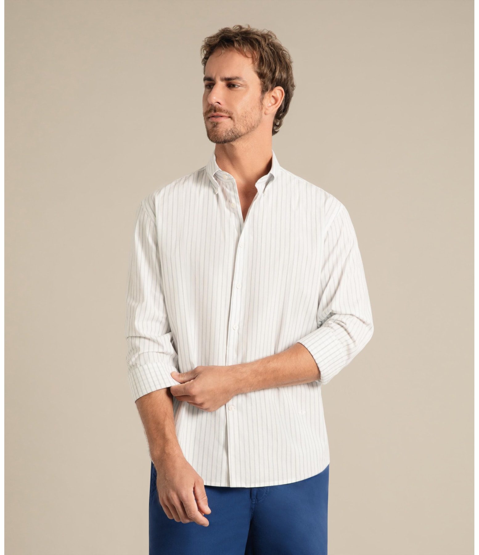 Camisa Lycra Matira Ml Azul Bic