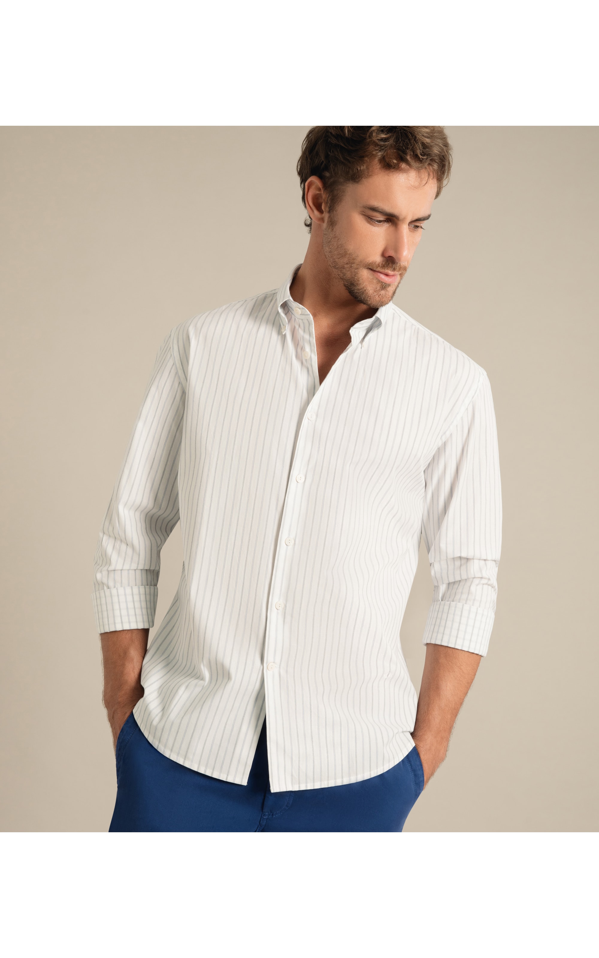 Camisa Lycra Matira Ml Azul Bic