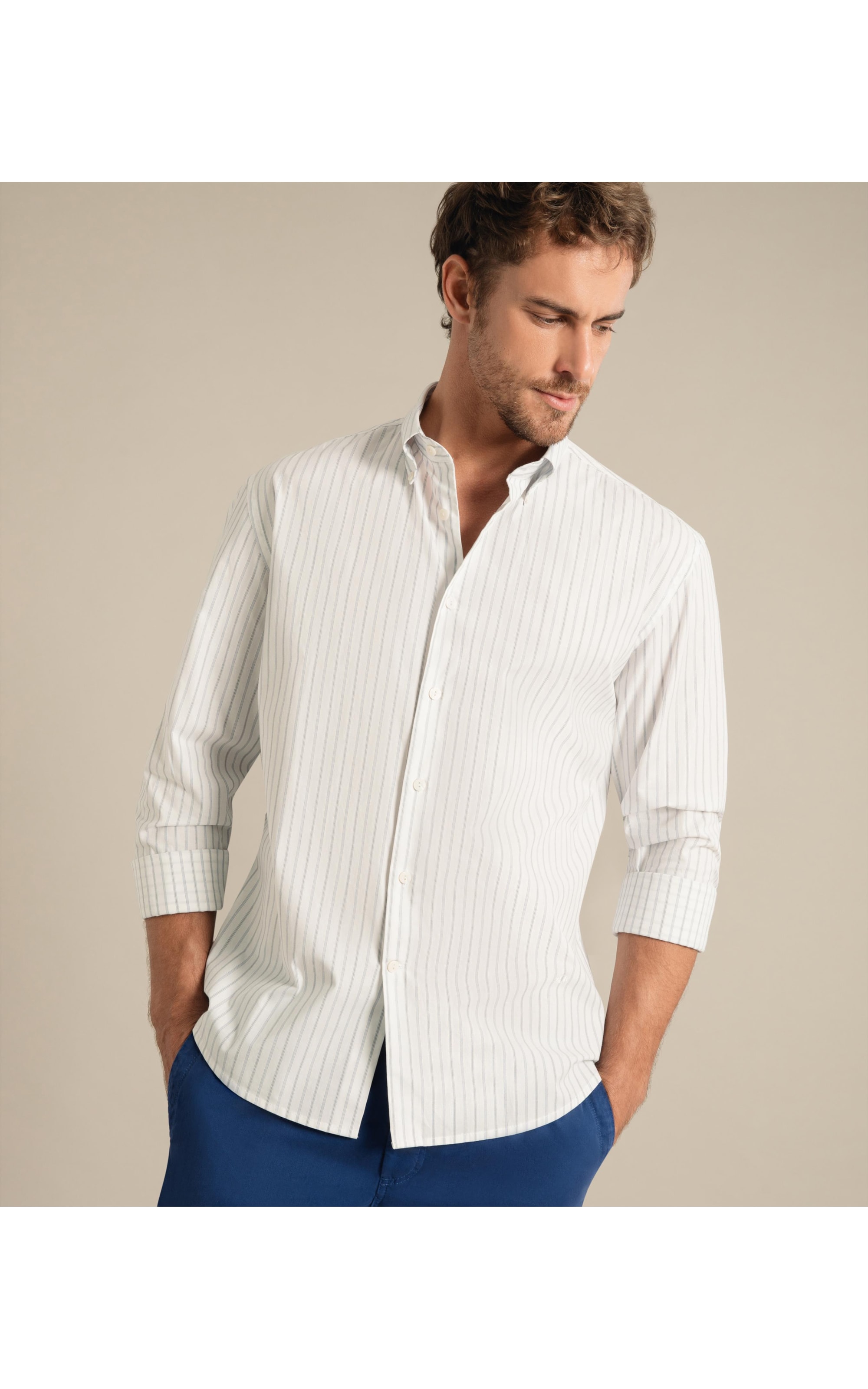 Camisa Lycra Matira Ml Azul Bic