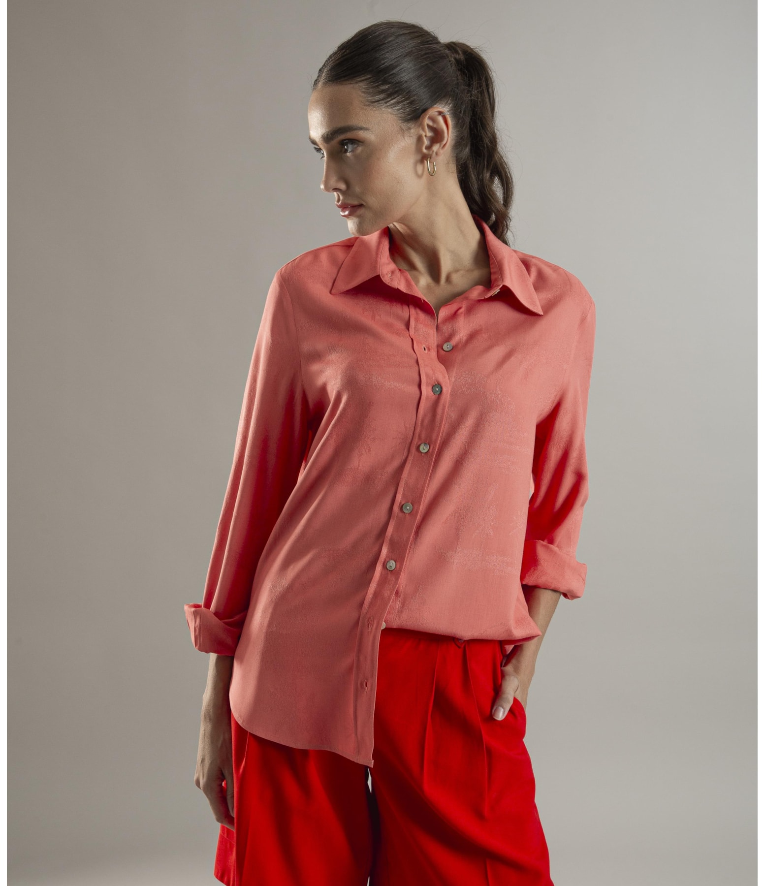 Camisa Magnolia Jacquard Melancia