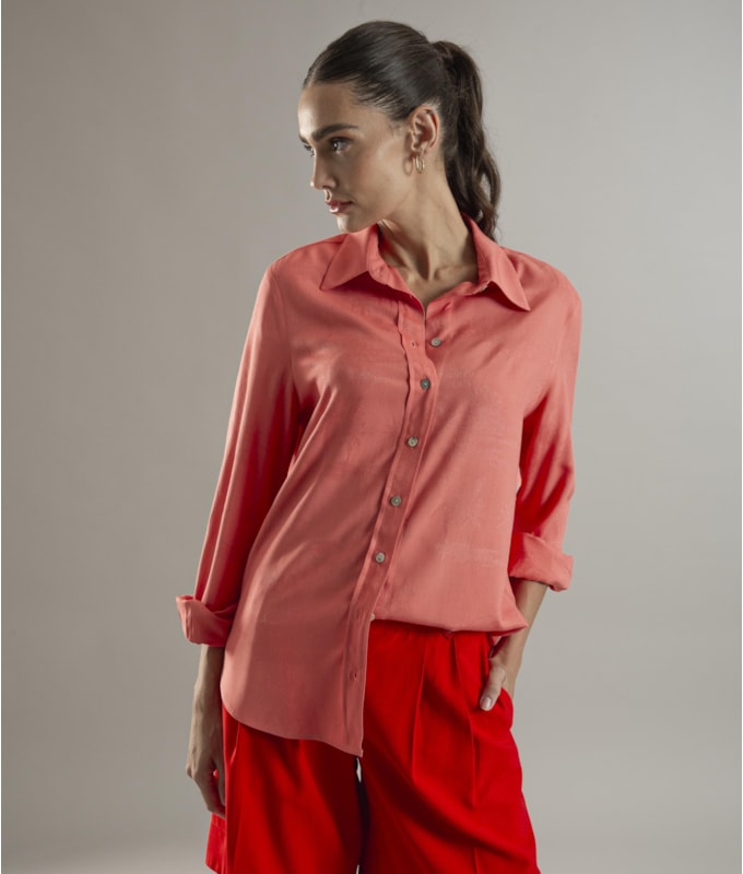 Camisa Magnolia Jacquard Melancia
