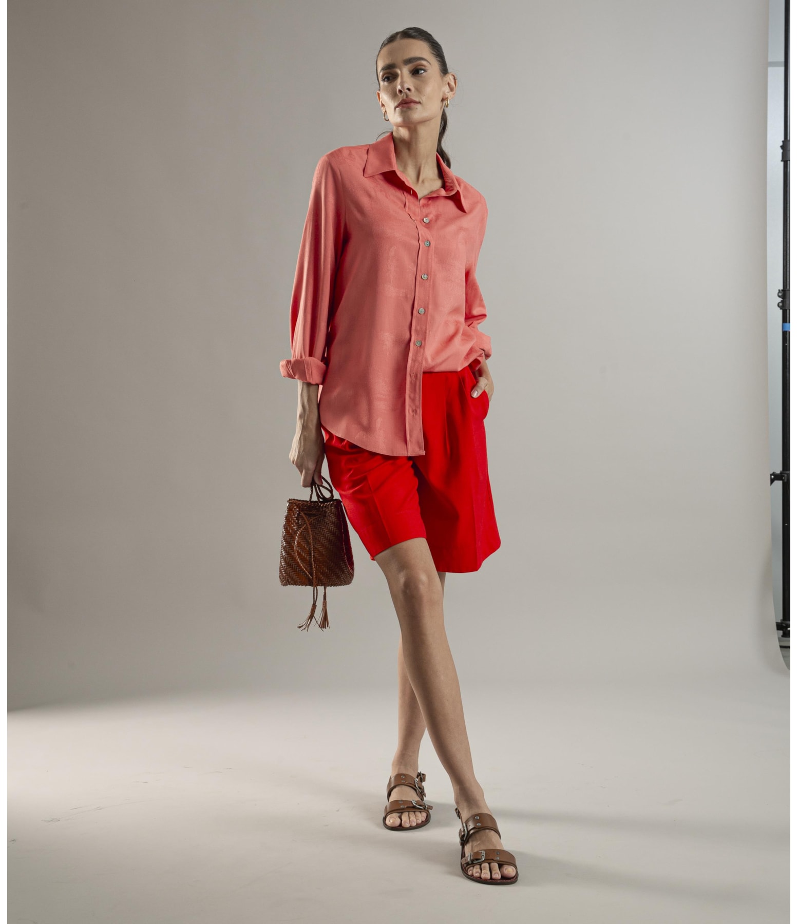 Camisa Magnolia Jacquard Melancia