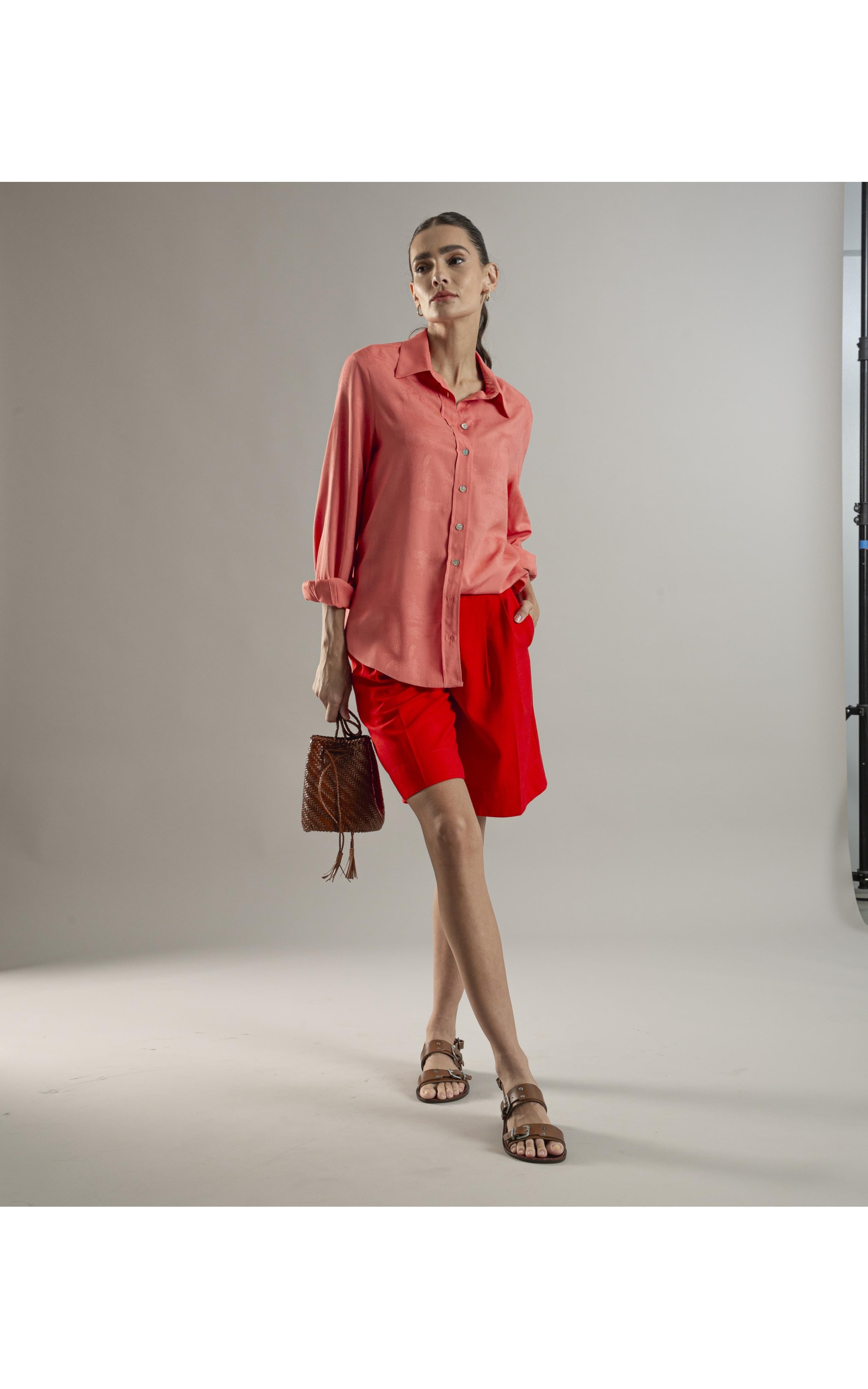 Camisa Magnolia Jacquard Melancia