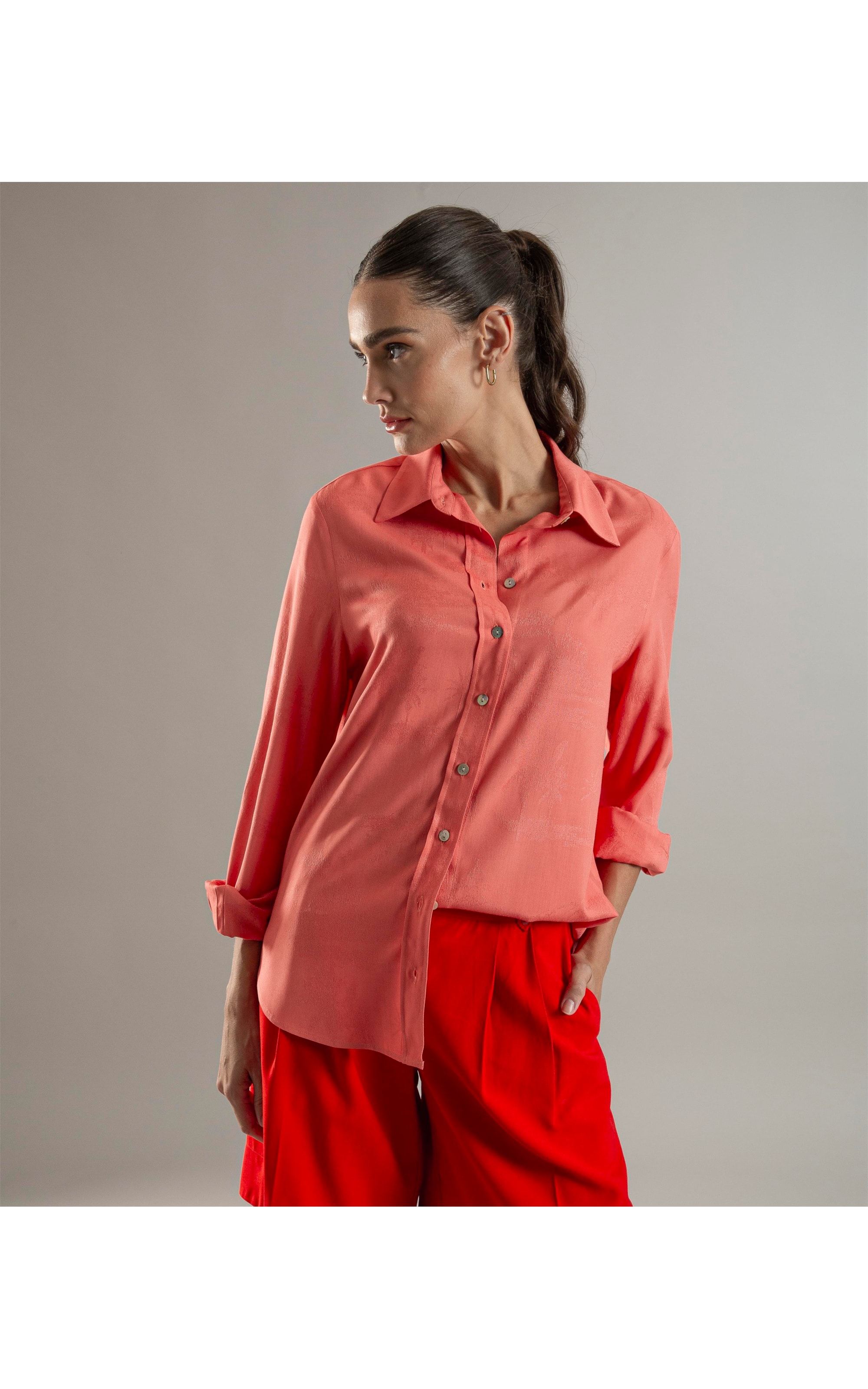 Camisa Magnolia Jacquard Melancia