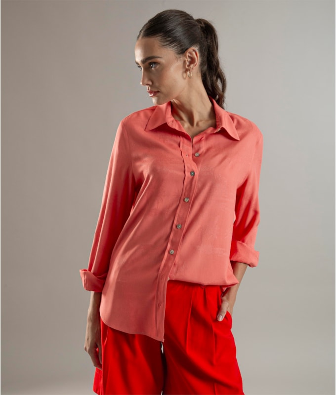 Camisa Magnolia Jacquard Melancia
