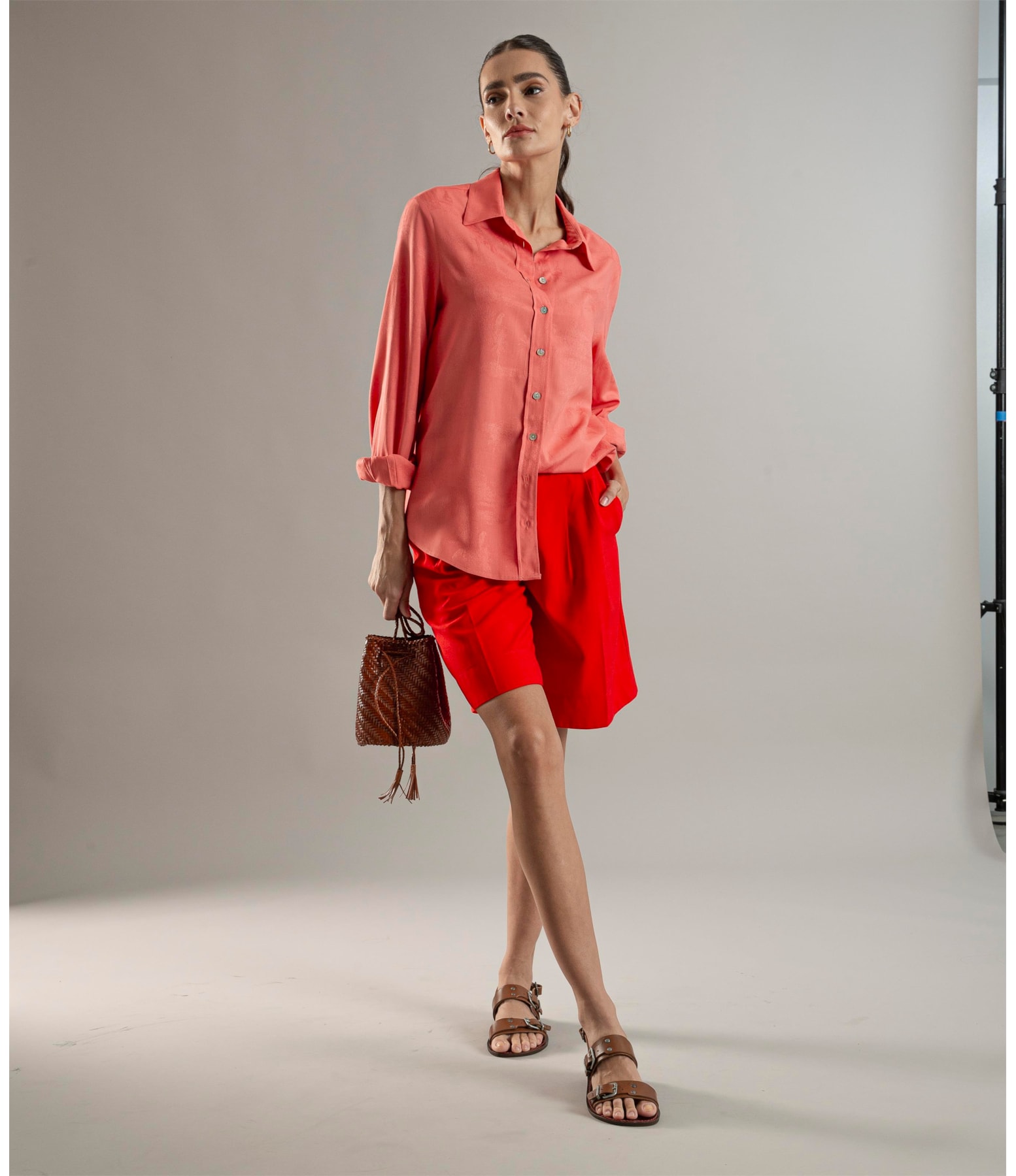 Camisa Magnolia Jacquard Melancia