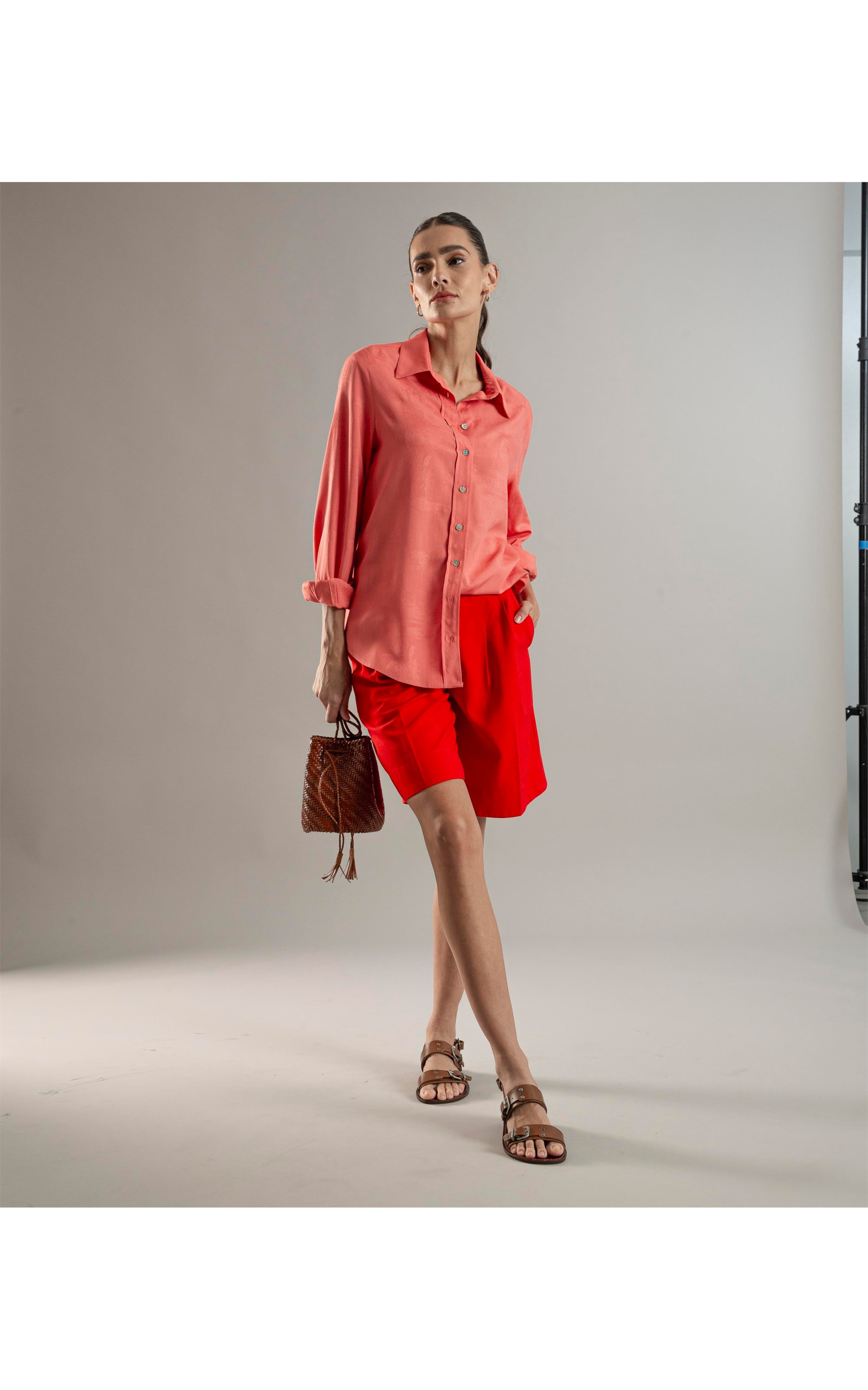 Camisa Magnolia Jacquard Melancia