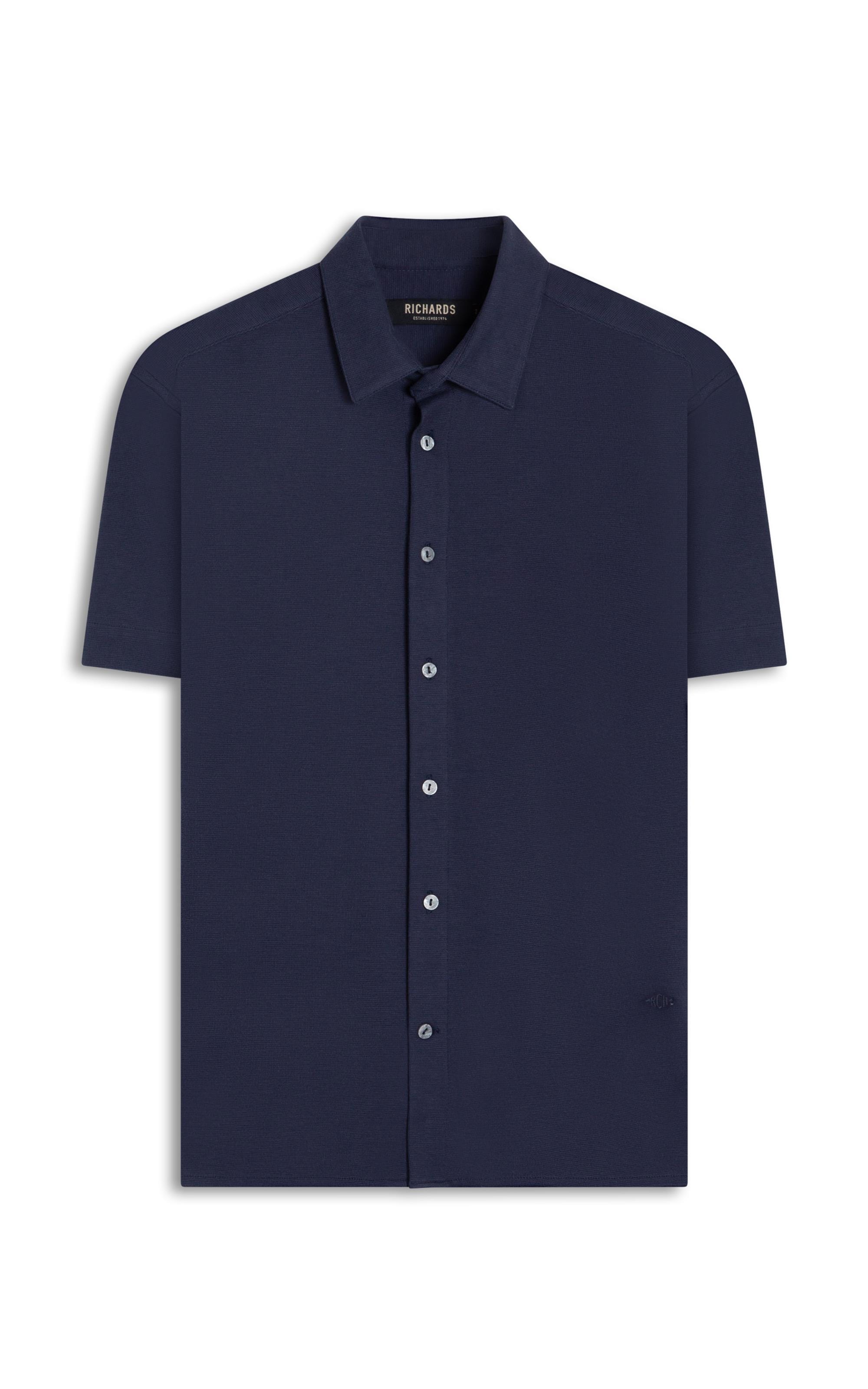 Camisa Malha Dotti Mc Dark Navy