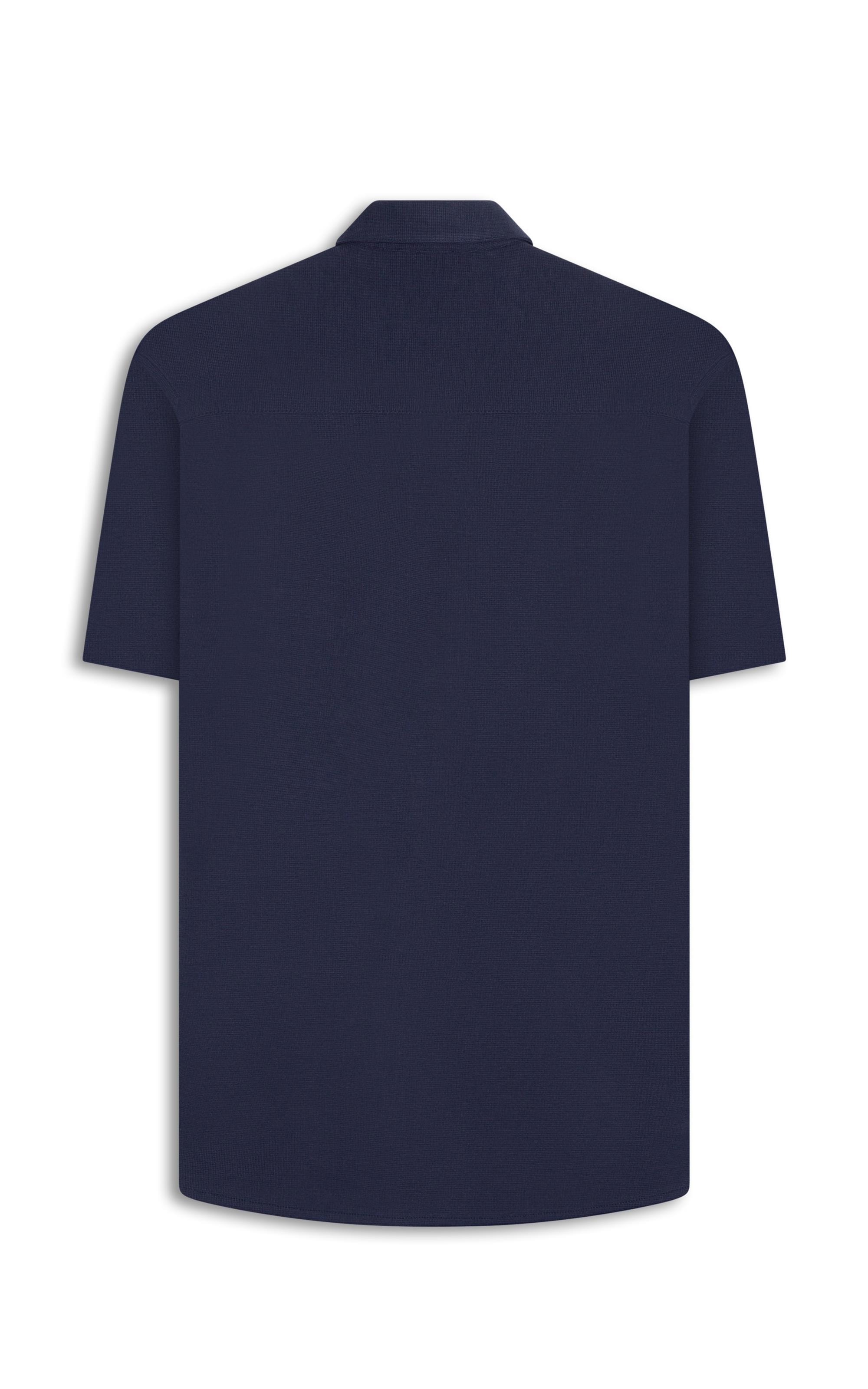 Camisa Malha Dotti Mc Dark Navy