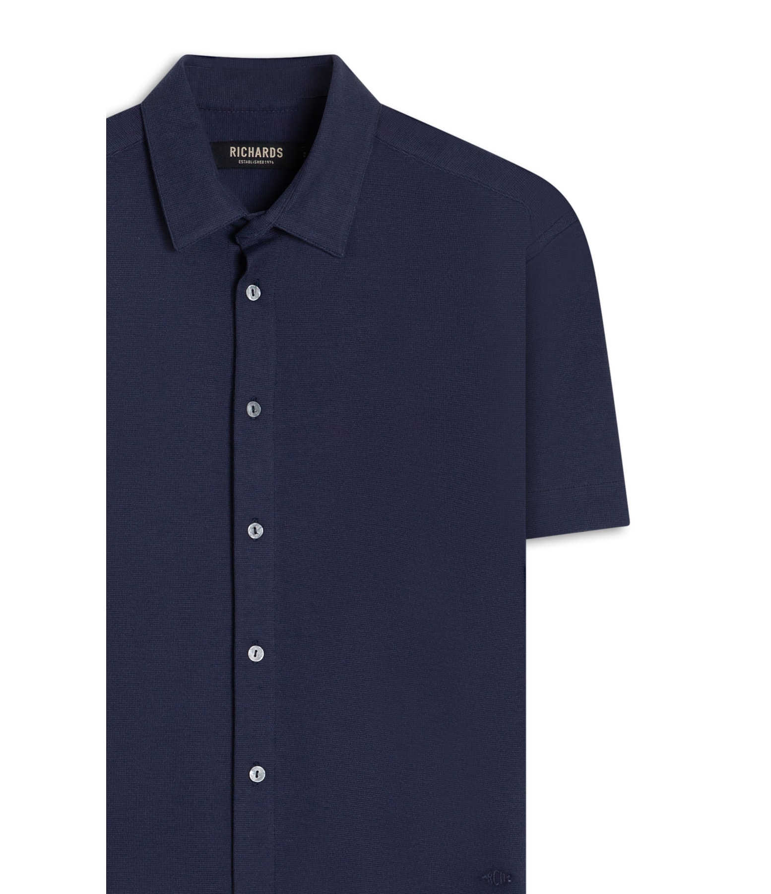 Camisa Malha Dotti Mc Dark Navy
