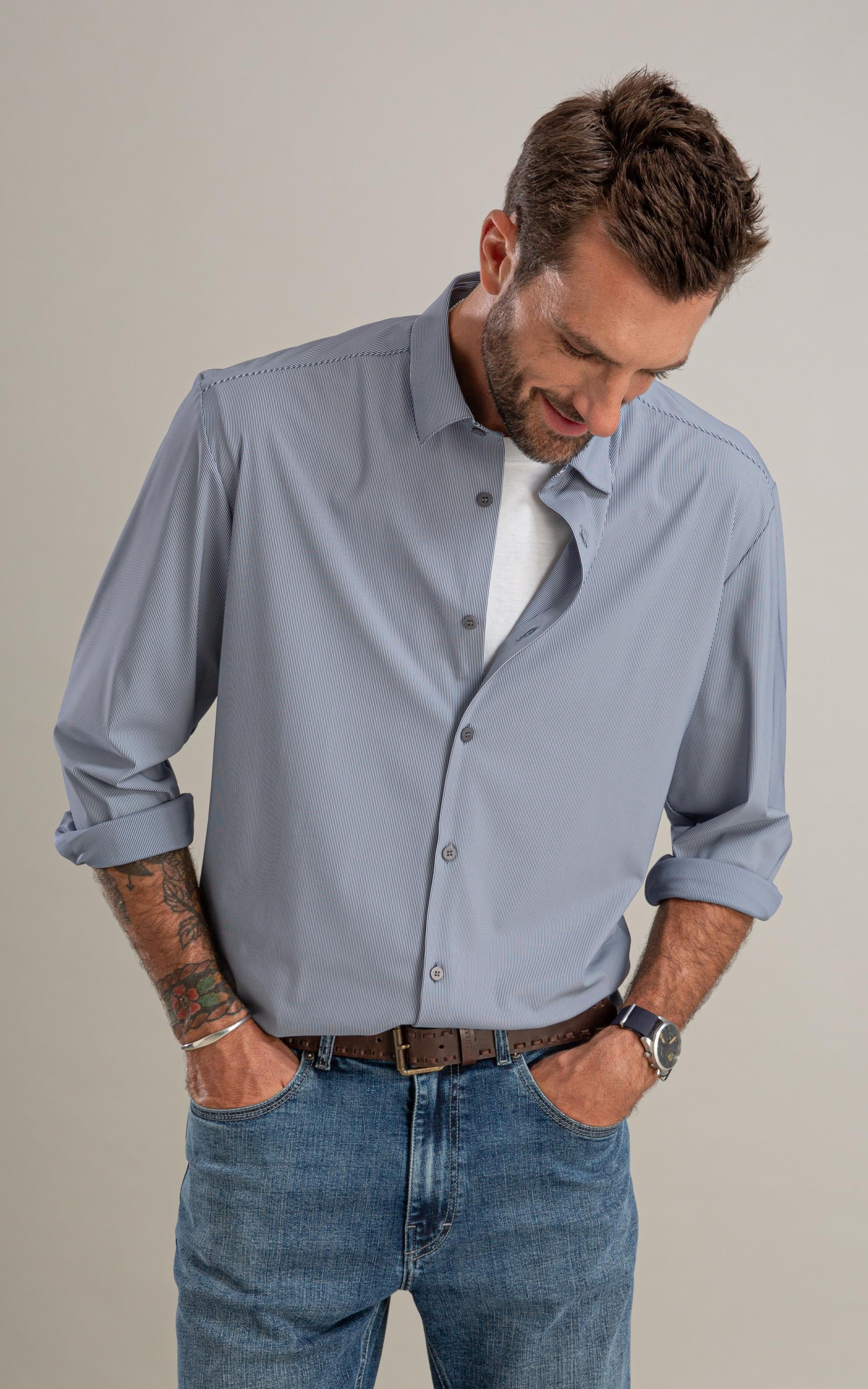 Camisa Malha Tech Ricardo Ml Marinho